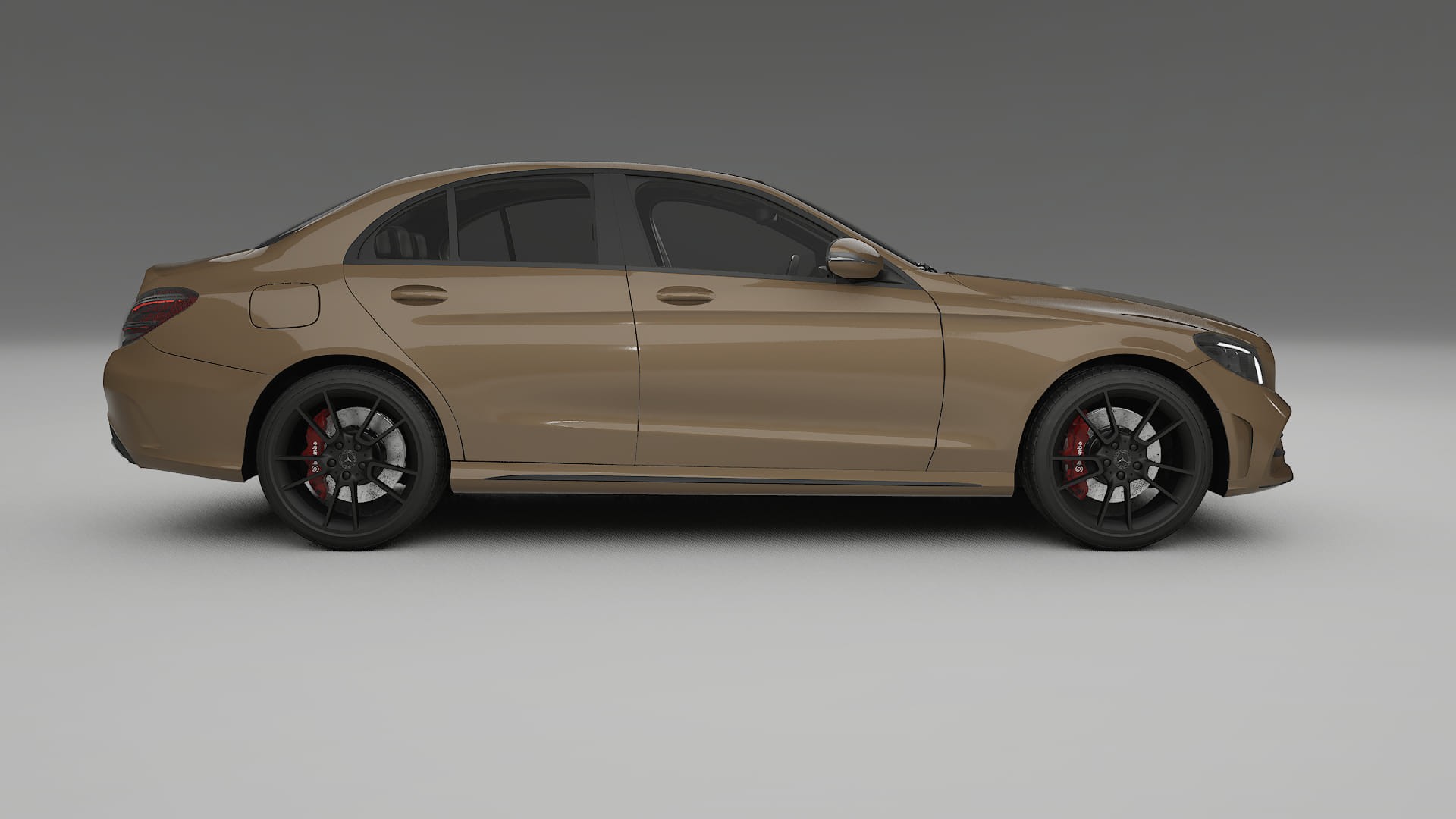 Mercedes C Class W205 AMG sedan TPU Lackskyddsfilm | SAHARA Färgskiftande PPF – Komplett Förskuret Kit