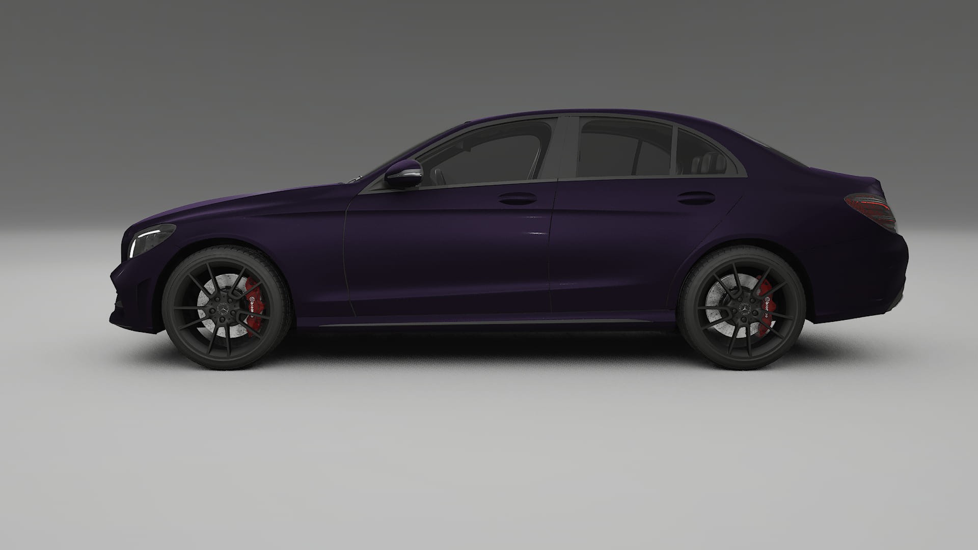 Mercedes C Class W205 AMG sedan TPU Lackskyddsfilm | VIOLET Färgskiftande PPF – Komplett Förskuret Kit
