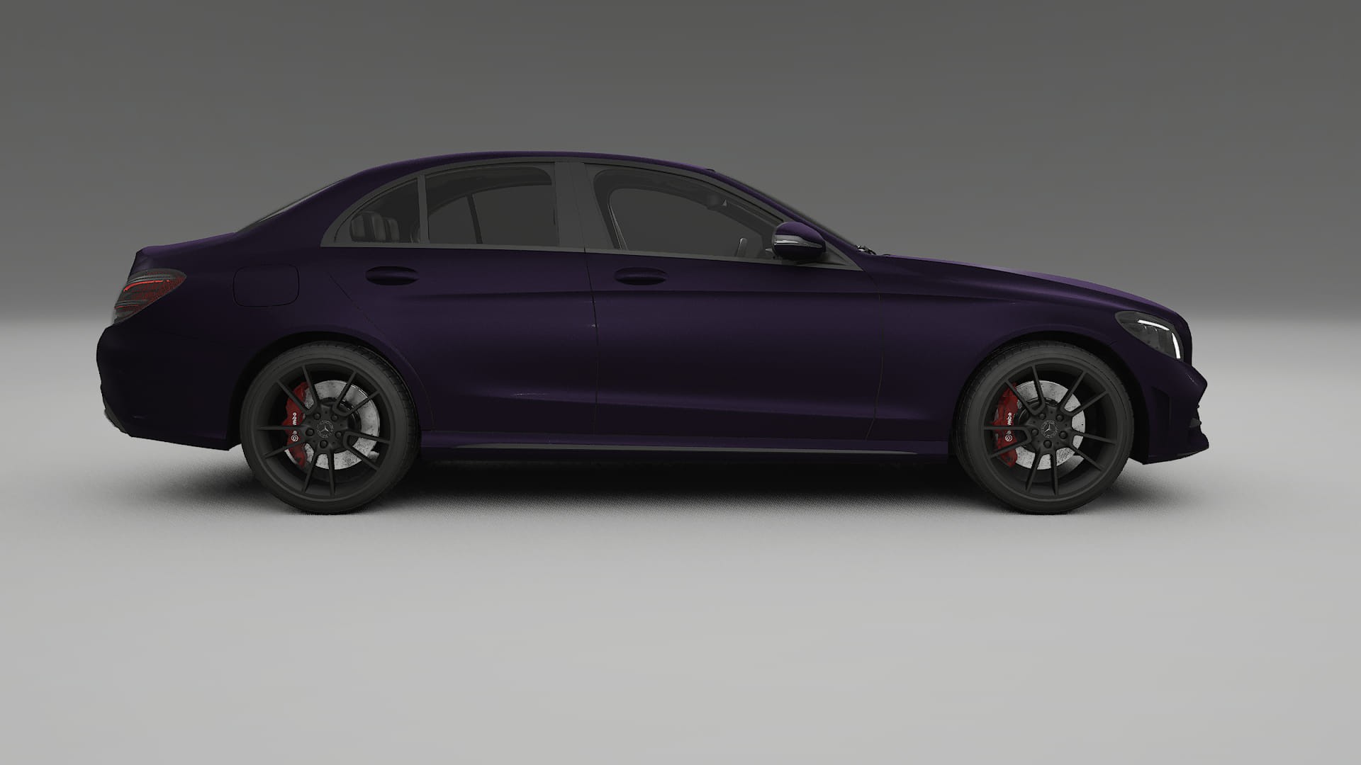 Mercedes C Class W205 AMG sedan TPU Lackskyddsfilm | VIOLET Färgskiftande PPF – Komplett Förskuret Kit