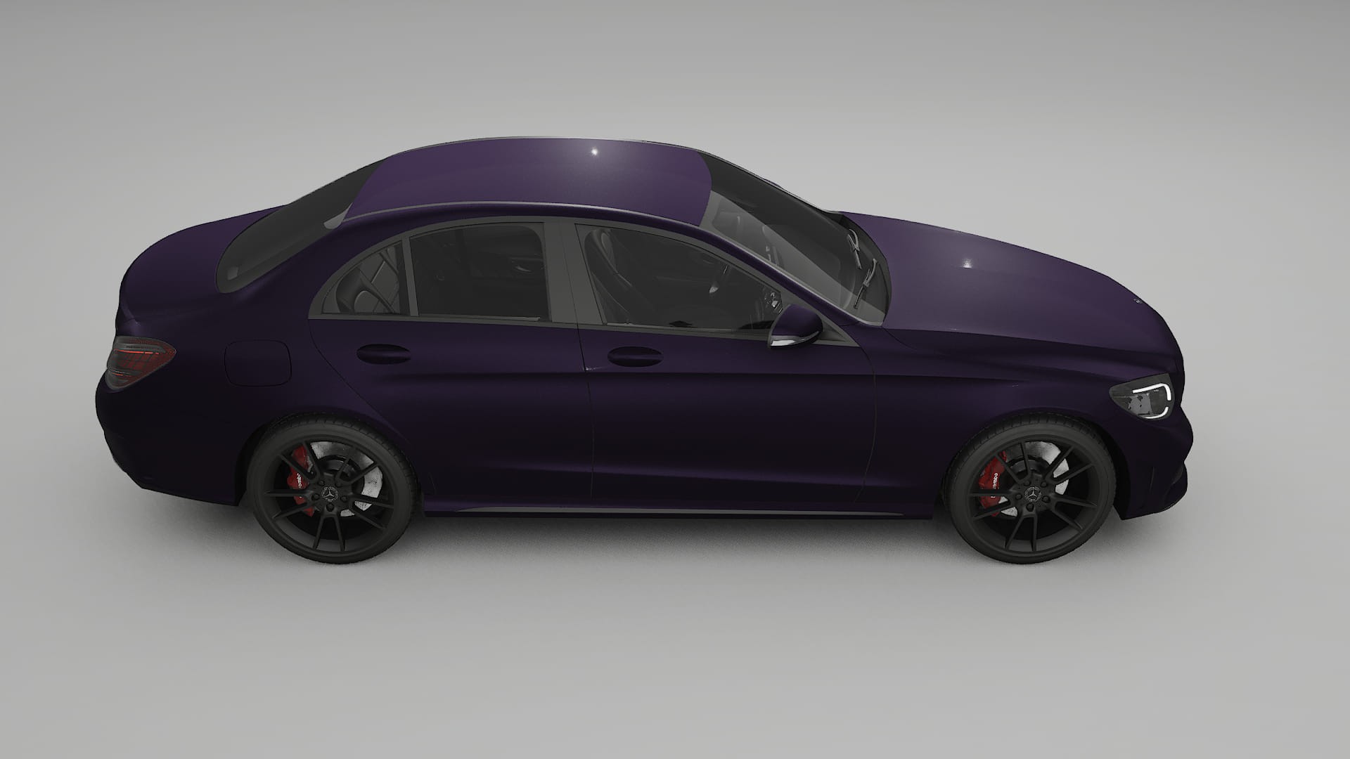 Mercedes C Class W205 AMG sedan TPU Lackskyddsfilm | VIOLET Färgskiftande PPF – Komplett Förskuret Kit