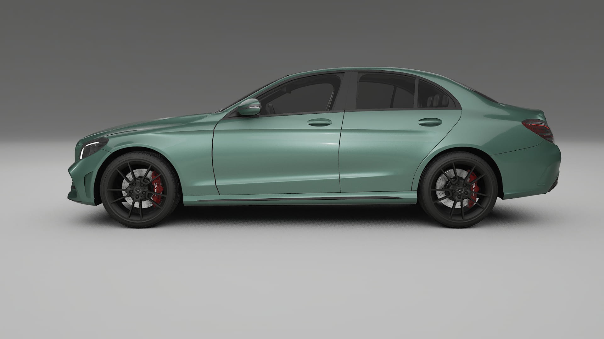 Mercedes C Class W205 AMG sedan TPU Lackskyddsfilm | EVERGREEN Färgskiftande PPF – Komplett Förskuret Kit