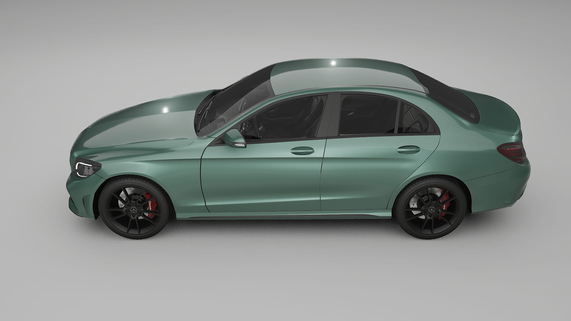 Mercedes C Class W205 AMG sedan TPU Lackskyddsfilm | EVERGREEN Färgskiftande PPF – Komplett Förskuret Kit