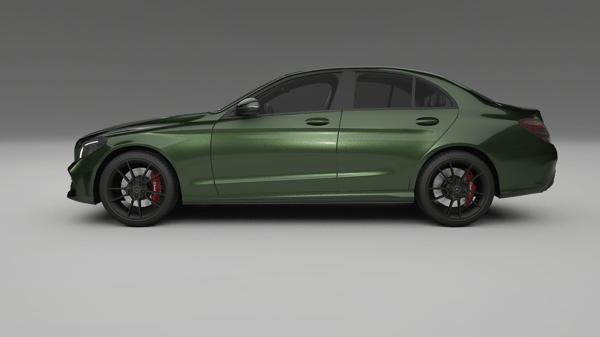 Mercedes C Class W205 AMG sedan TPU Lackskyddsfilm | LAGOON Färgskiftande PPF – Komplett Förskuret Kit