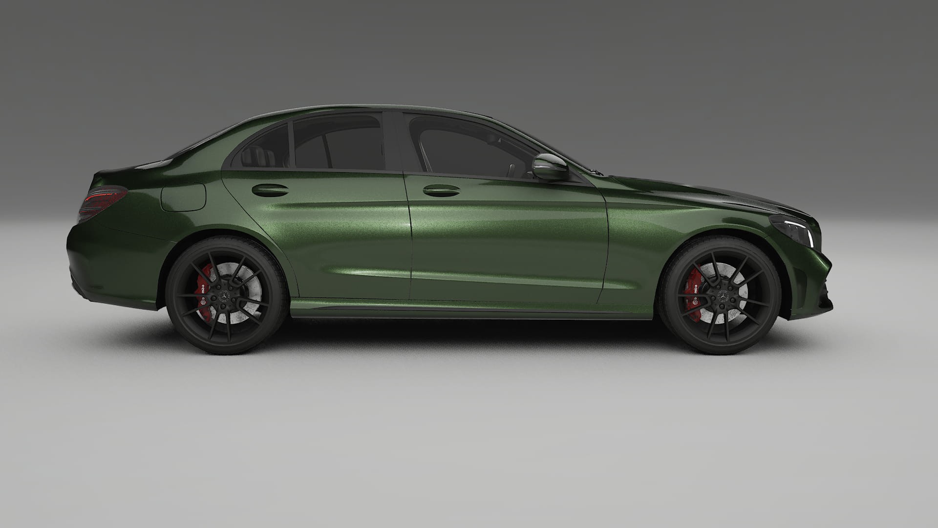 Mercedes C Class W205 AMG sedan TPU Lackskyddsfilm | LAGOON Färgskiftande PPF – Komplett Förskuret Kit