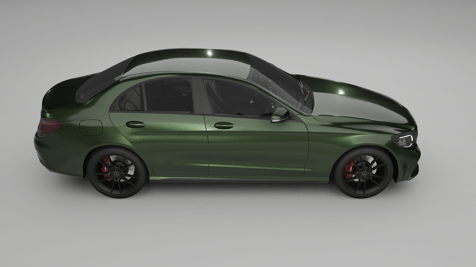 Mercedes C Class W205 AMG sedan TPU Lackskyddsfilm | LAGOON Färgskiftande PPF – Komplett Förskuret Kit