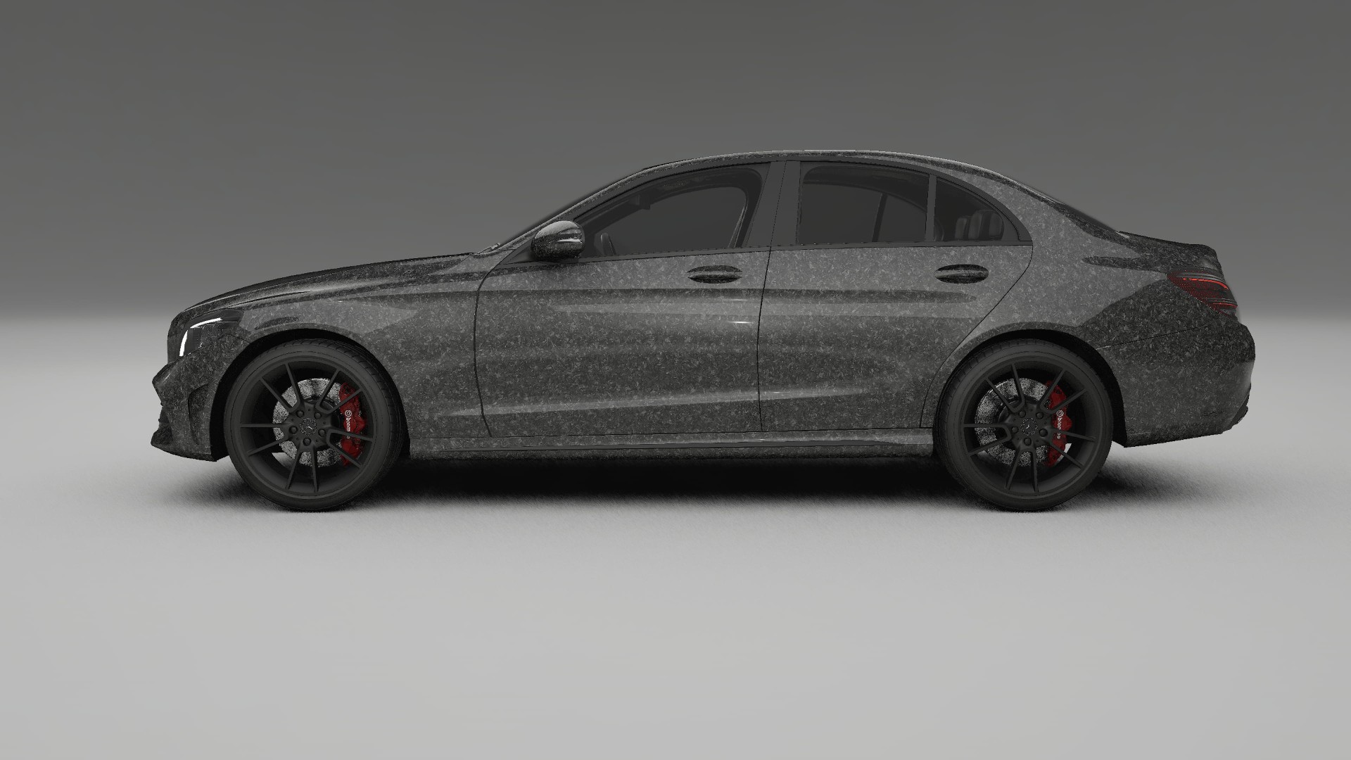 Mercedes C Class W205 AMG sedan TPU Lackskyddsfilm | FORGED S Färgskiftande PPF – Komplett Förskuret Kit