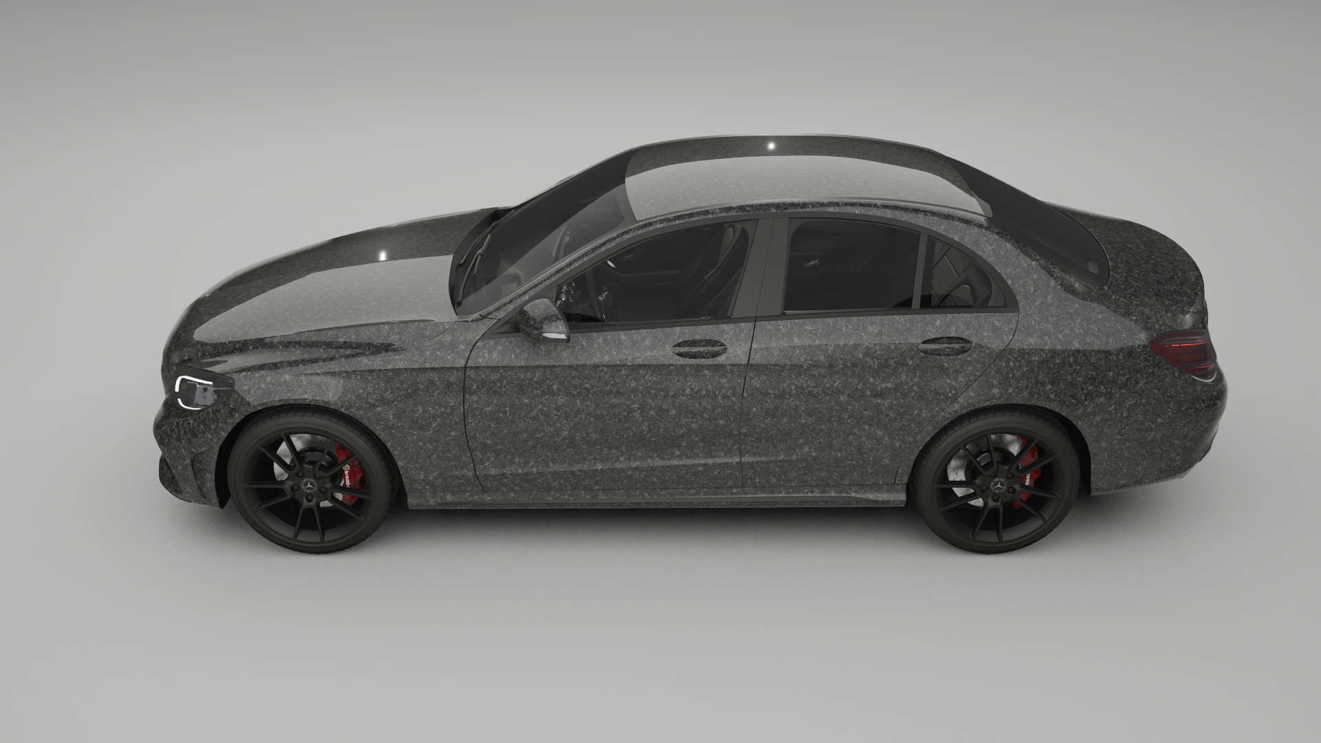 Mercedes C Class W205 AMG sedan TPU Lackskyddsfilm | FORGED S Färgskiftande PPF – Komplett Förskuret Kit