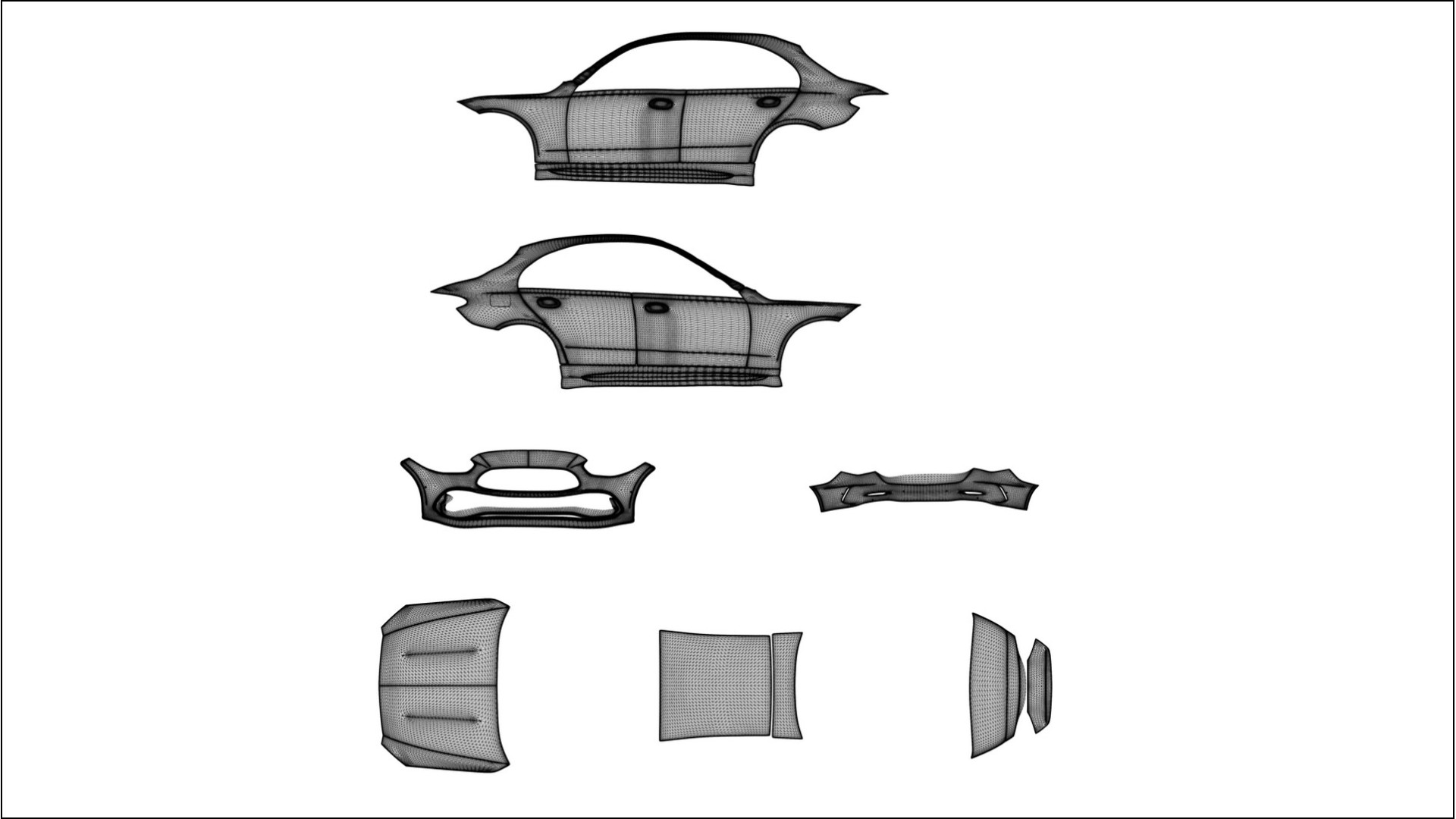 Mercedes C Class W206 TPU Lackskyddsfilm | JEWEL Färgskiftande PPF – Komplett Förskuret Kit