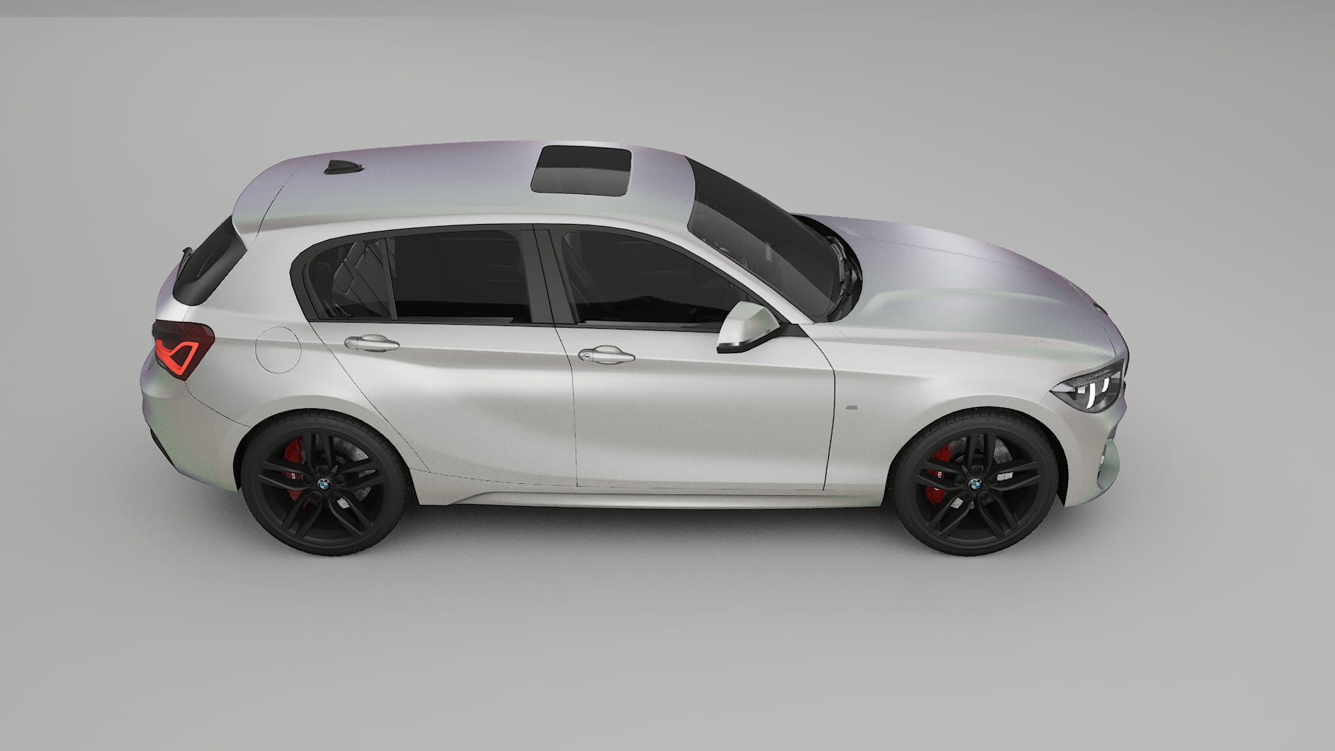BMW 1 F20 facelift LCI TPU Lackskyddsfilm | NEBULA Färgskiftande PPF – Komplett Förskuret Kit