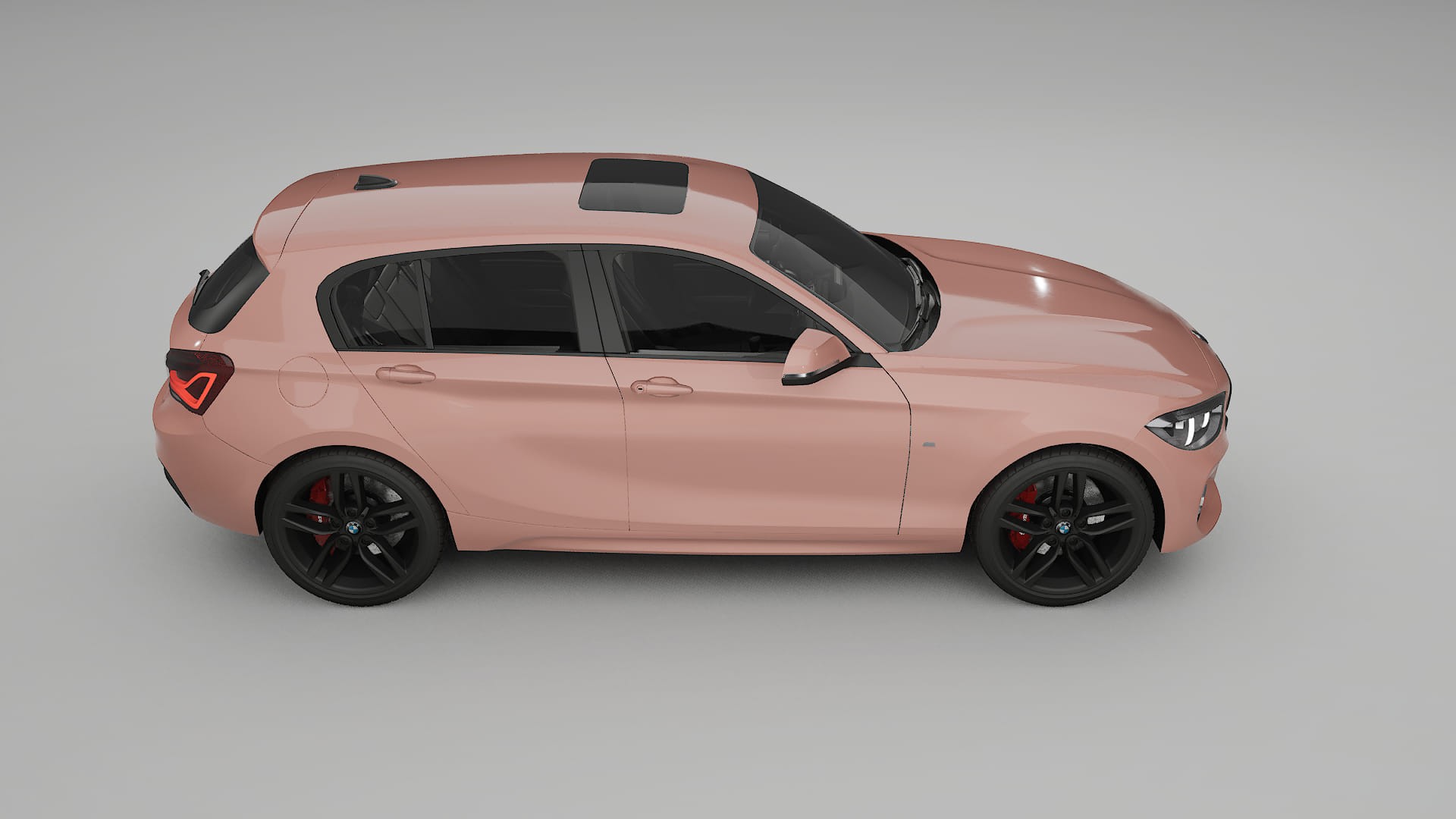 BMW 1 F20 facelift LCI TPU Lackskyddsfilm | BLUSH Färgskiftande PPF – Komplett Förskuret Kit