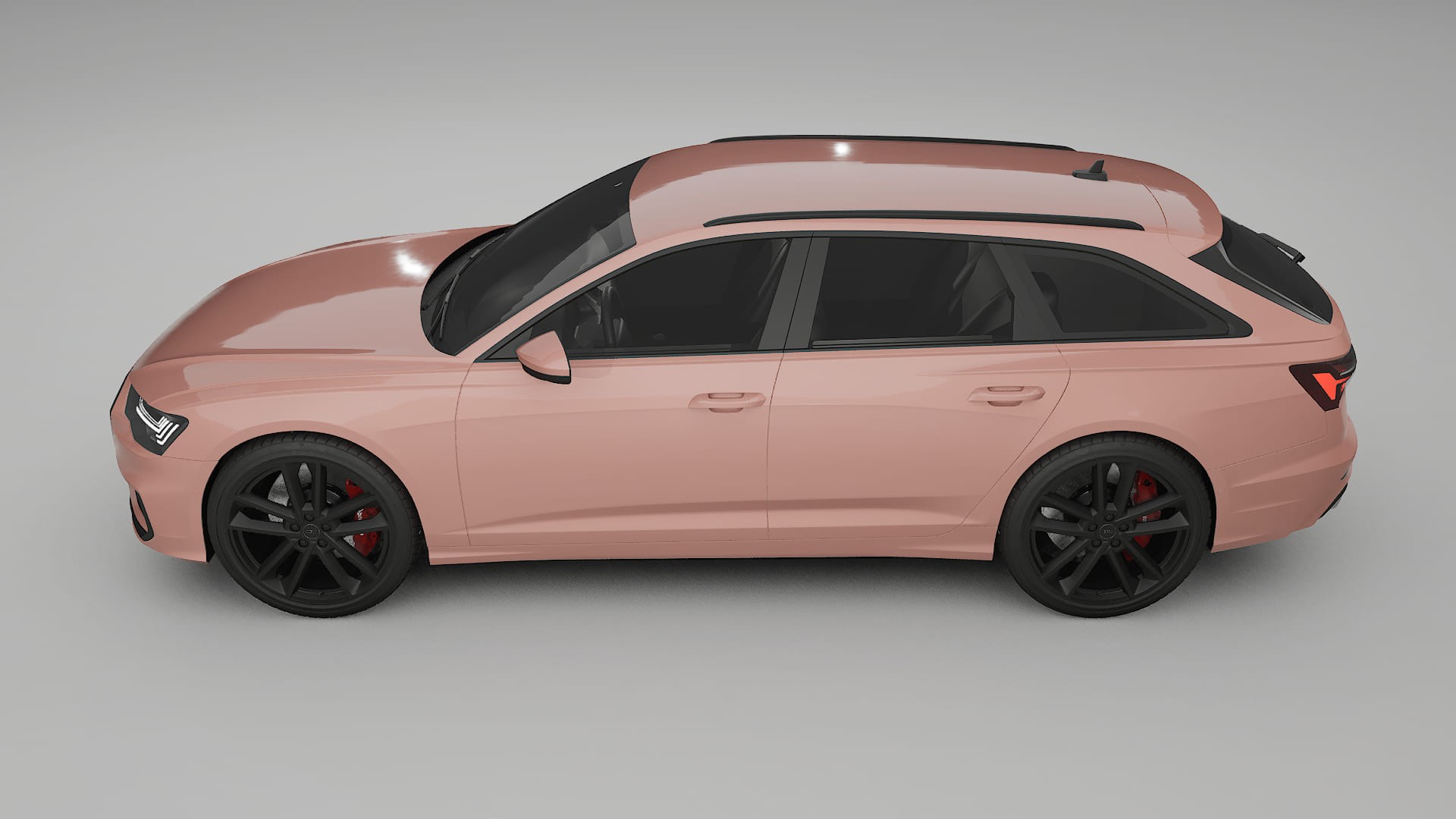 Audi S6 Avant prefacelift pre LCI C8 TPU Lackskyddsfilm | BLUSH Färgskiftande PPF – Komplett Förskuret Kit