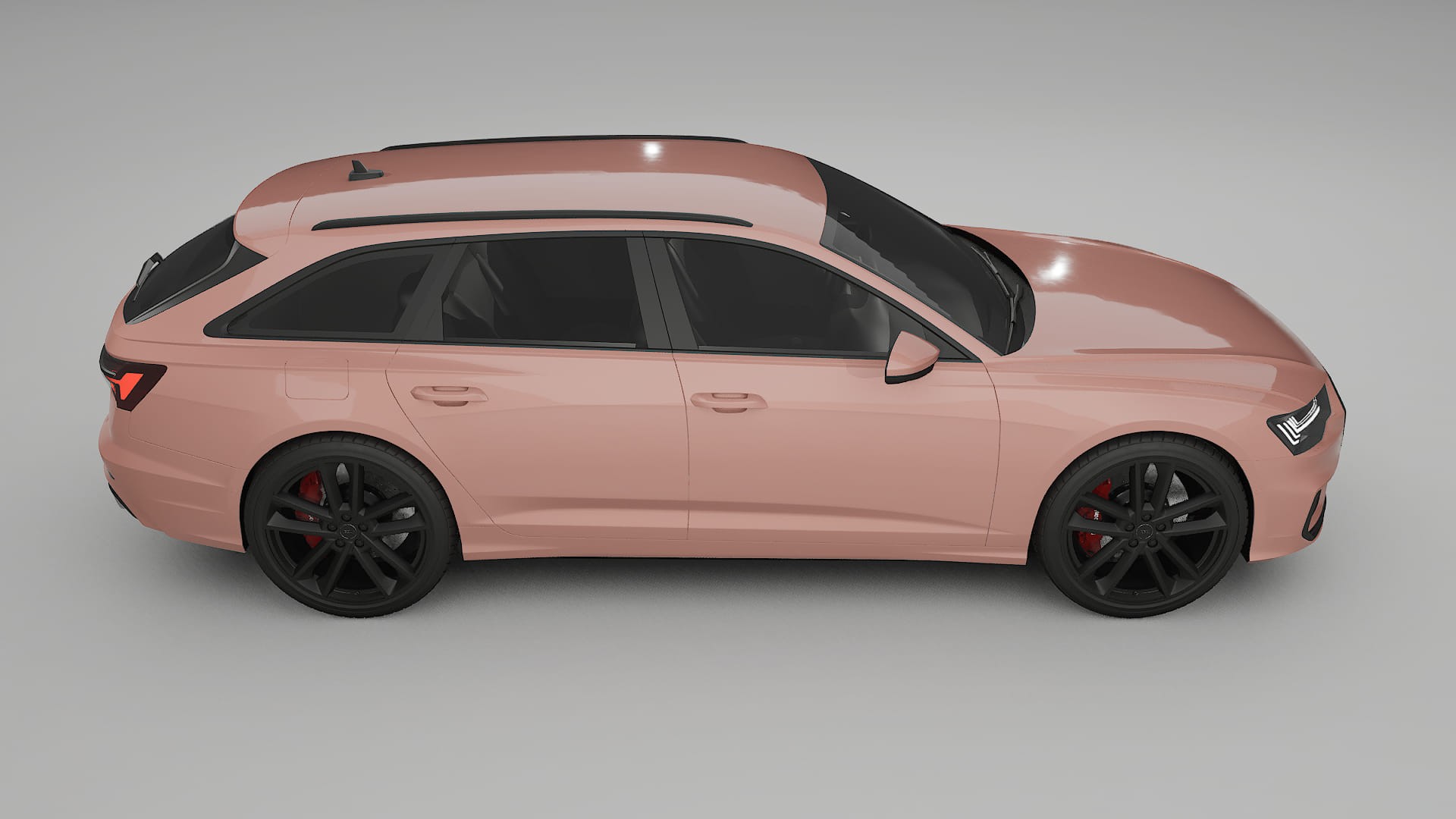Audi S6 Avant prefacelift pre LCI C8 TPU Lackskyddsfilm | BLUSH Färgskiftande PPF – Komplett Förskuret Kit