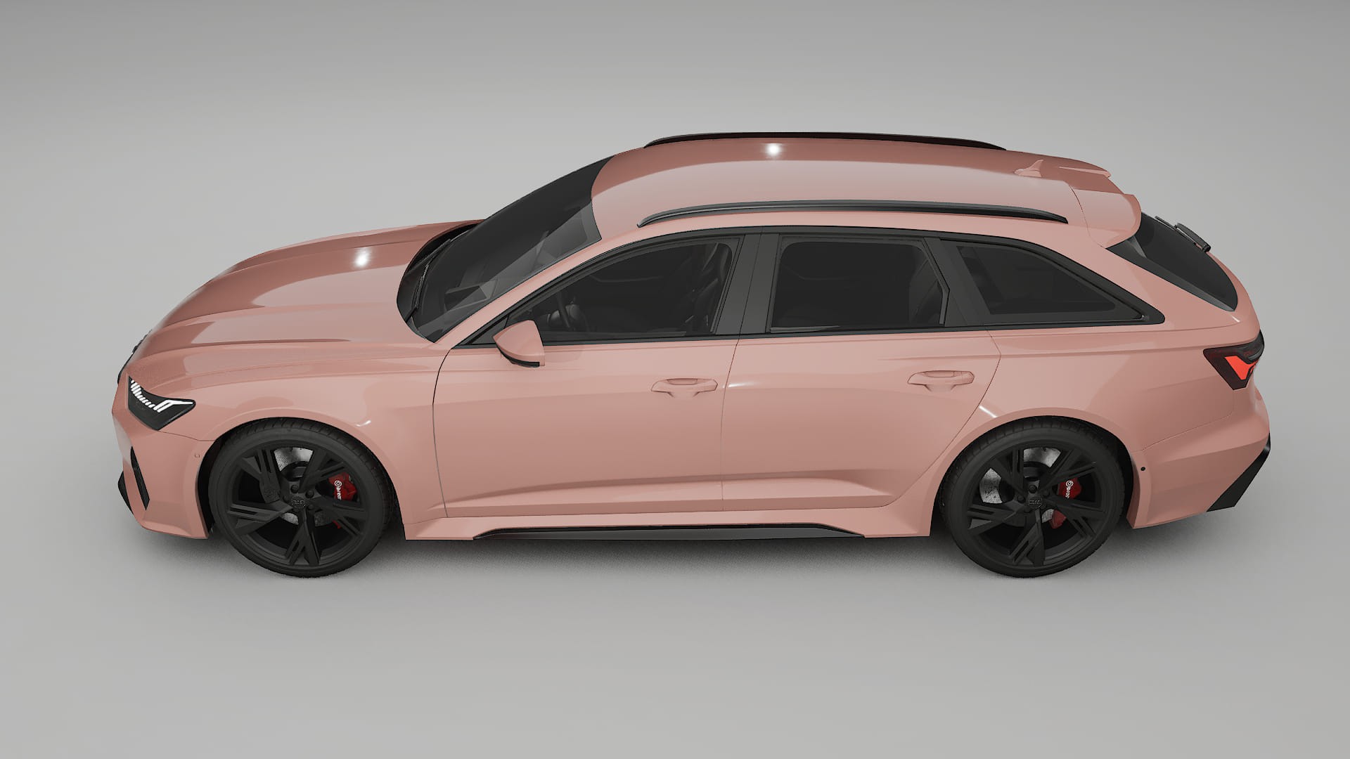 Audi RS6 Avant C8 facelift LCI TPU Lackskyddsfilm | BLUSH Färgskiftande PPF – Komplett Förskuret Kit