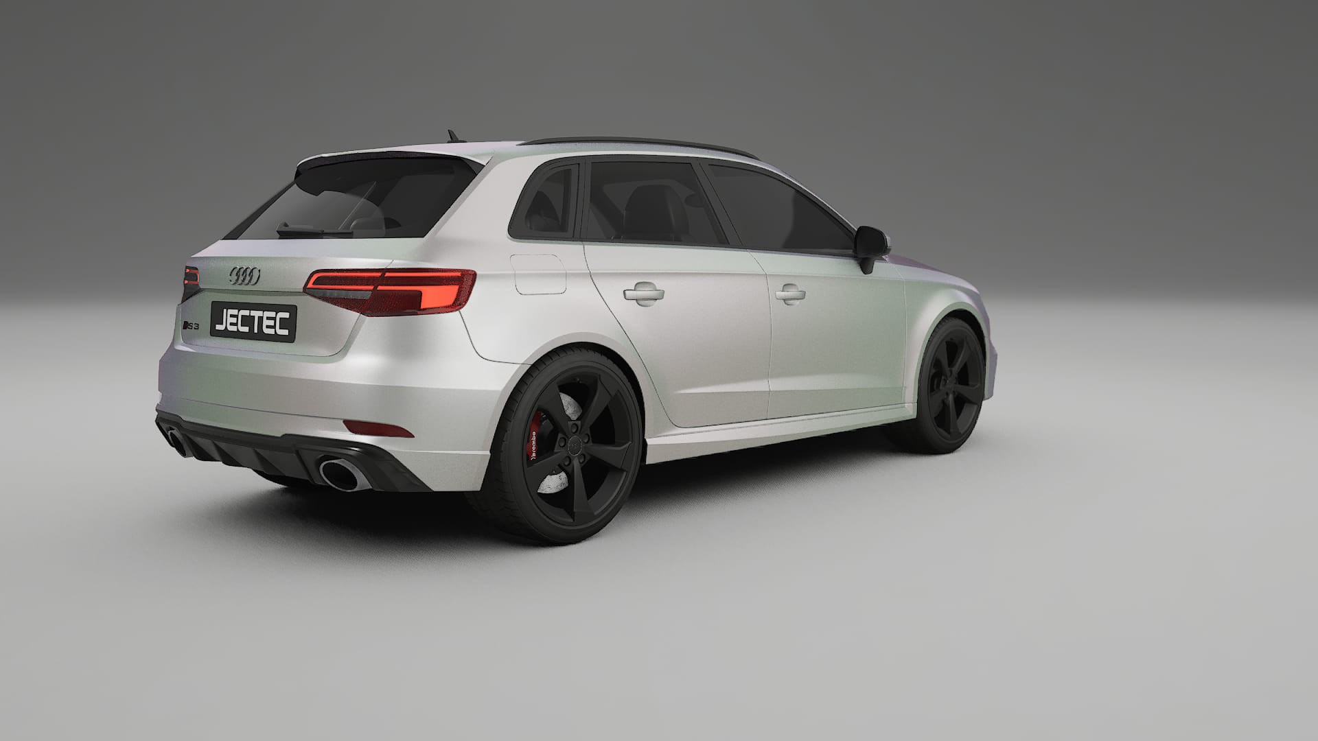 Audi RS3 Sportback 8V facelift LCI TPU Lackskyddsfilm | NEBULA Färgskiftande PPF – Komplett Förskuret Kit