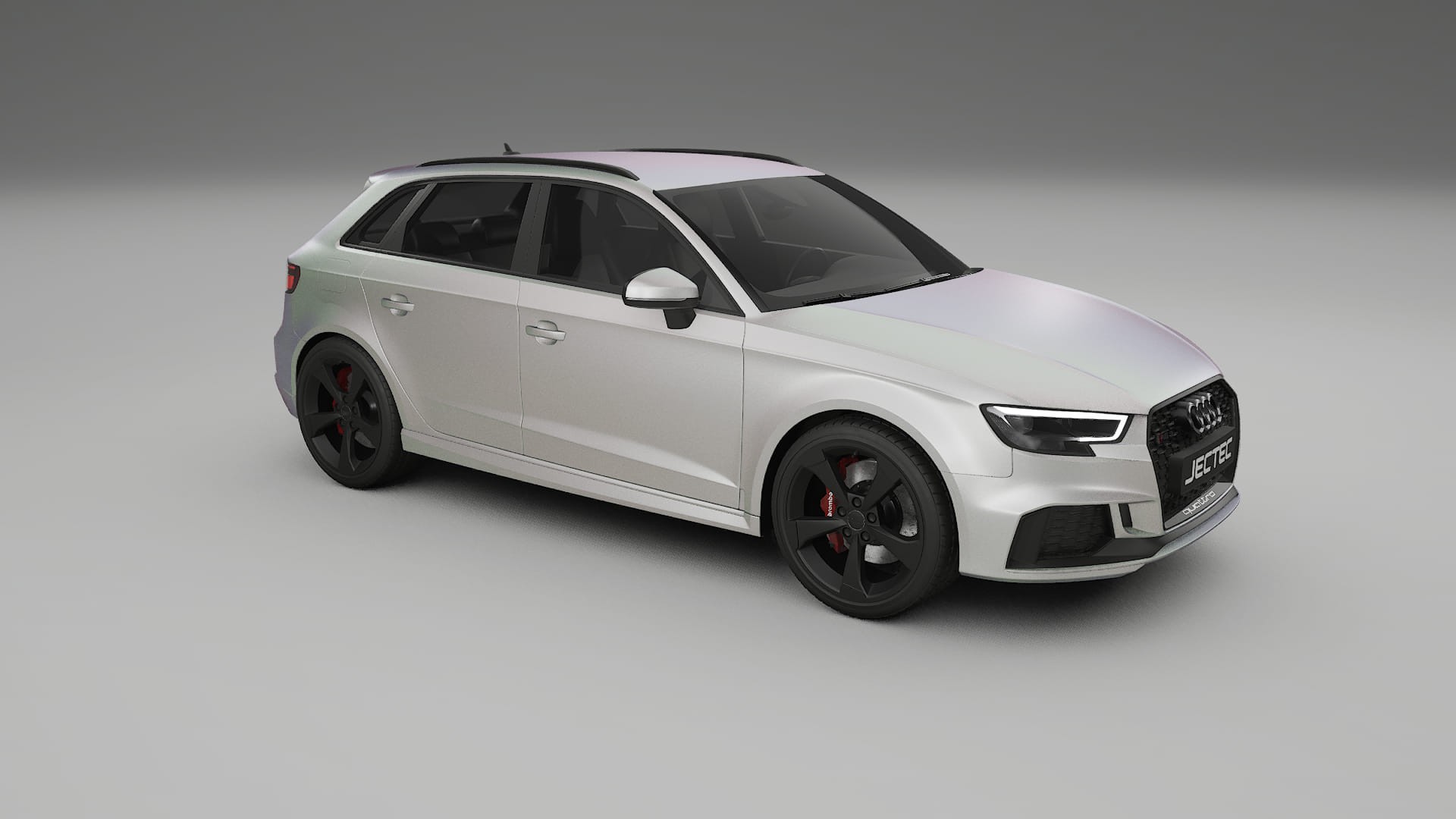 Audi RS3 Sportback 8V facelift LCI TPU Lackskyddsfilm | NEBULA Färgskiftande PPF – Komplett Förskuret Kit