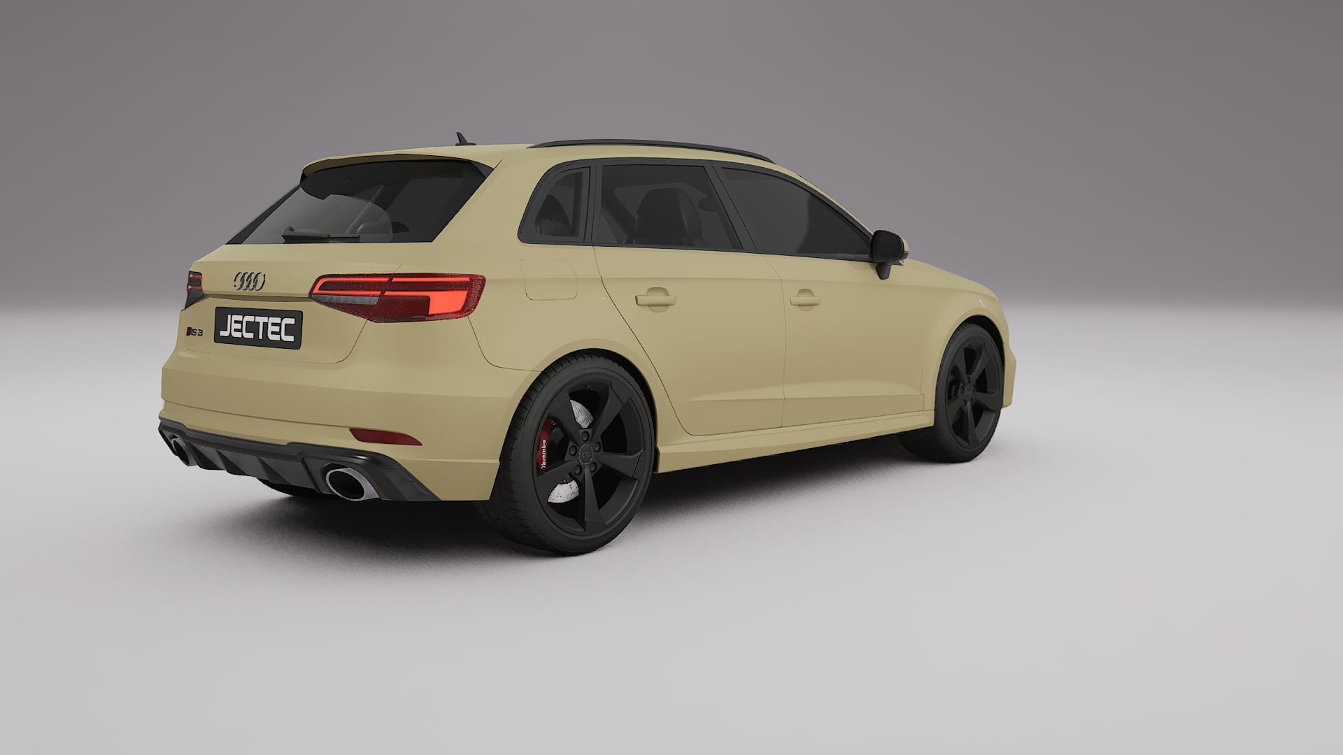 Audi RS3 Sportback 8V facelift LCI TPU Lackskyddsfilm | SAND Färgskiftande PPF – Komplett Förskuret Kit