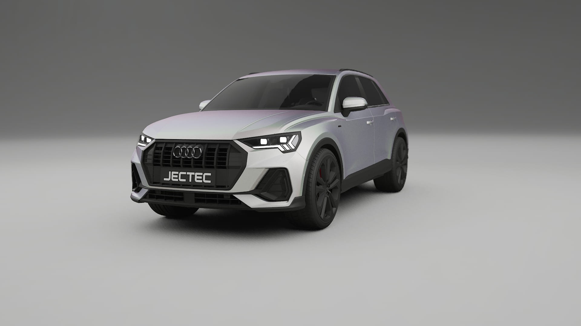 Audi Q3 S Line F3 TPU Lackskyddsfilm | NEBULA Färgskiftande PPF – Komplett Förskuret Kit