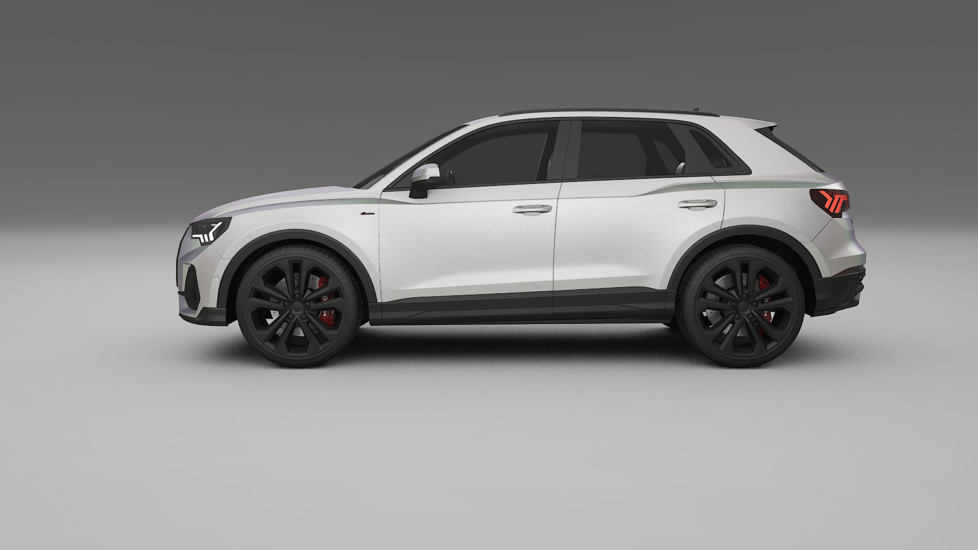 Audi Q3 S Line F3 TPU Lackskyddsfilm | NEBULA Färgskiftande PPF – Komplett Förskuret Kit