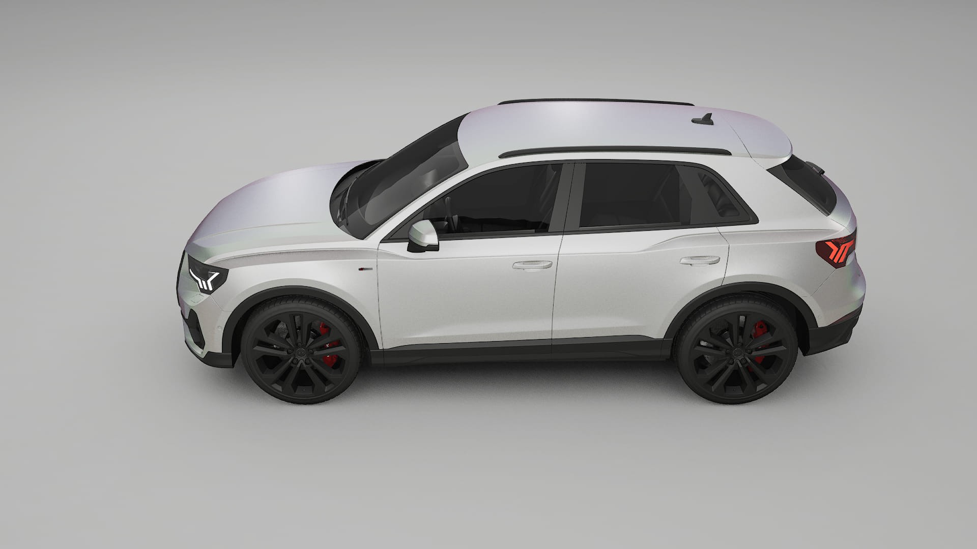 Audi Q3 S Line F3 TPU Lackskyddsfilm | NEBULA Färgskiftande PPF – Komplett Förskuret Kit