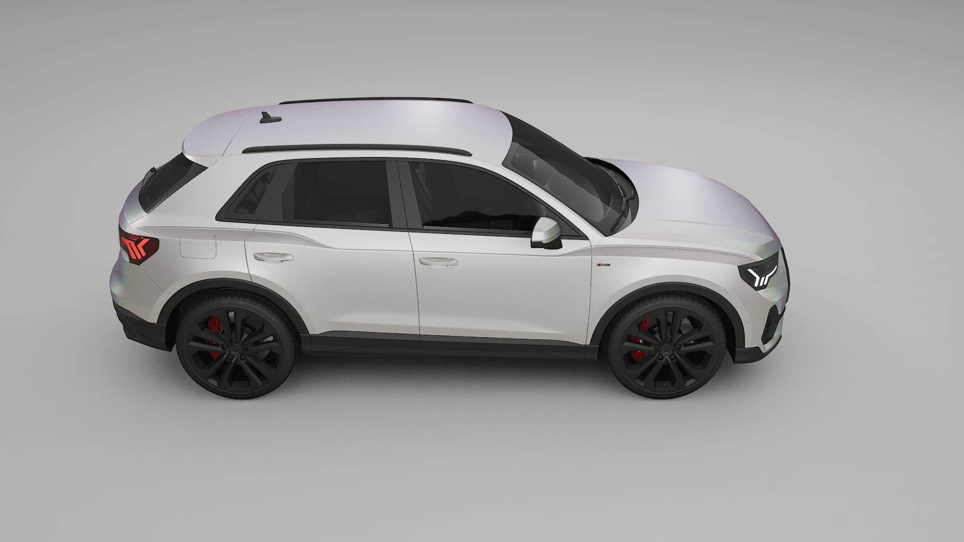 Audi Q3 S Line F3 TPU Lackskyddsfilm | NEBULA Färgskiftande PPF – Komplett Förskuret Kit