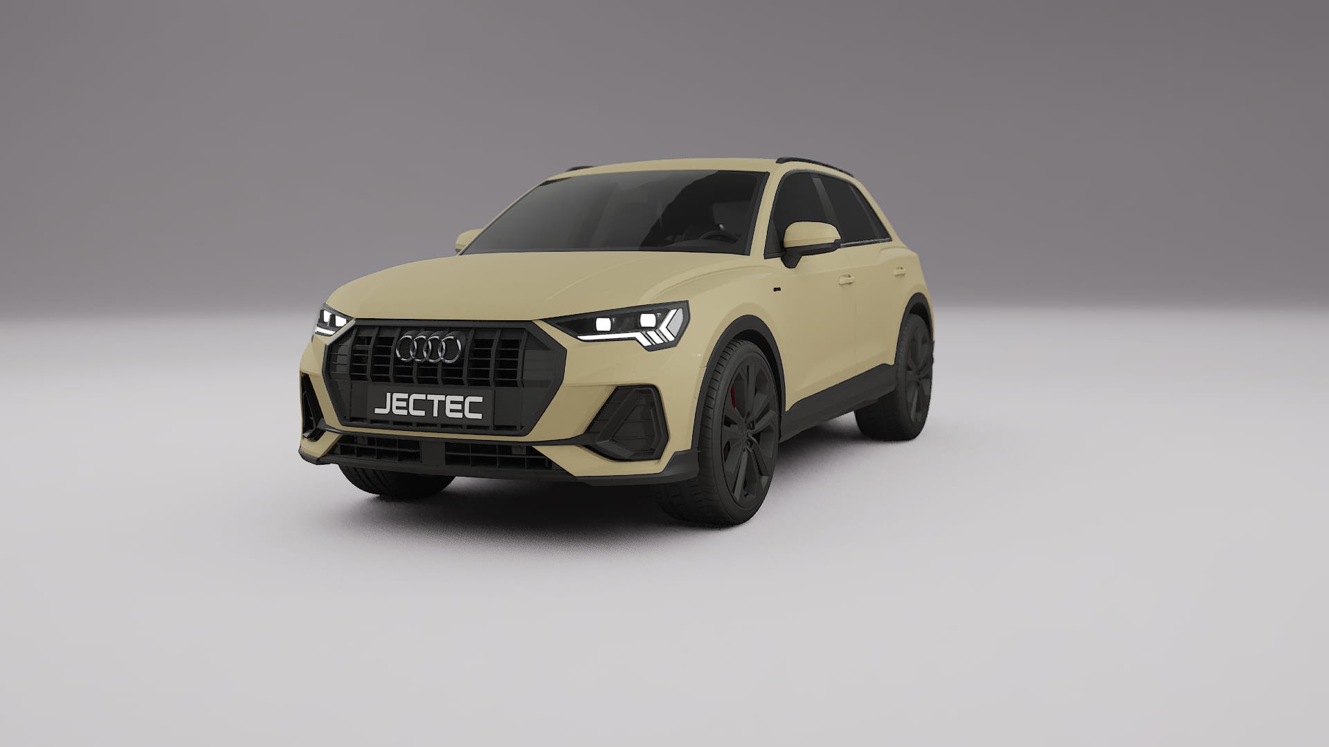 Audi Q3 S Line F3 TPU Lackskyddsfilm | SAND Färgskiftande PPF – Komplett Förskuret Kit
