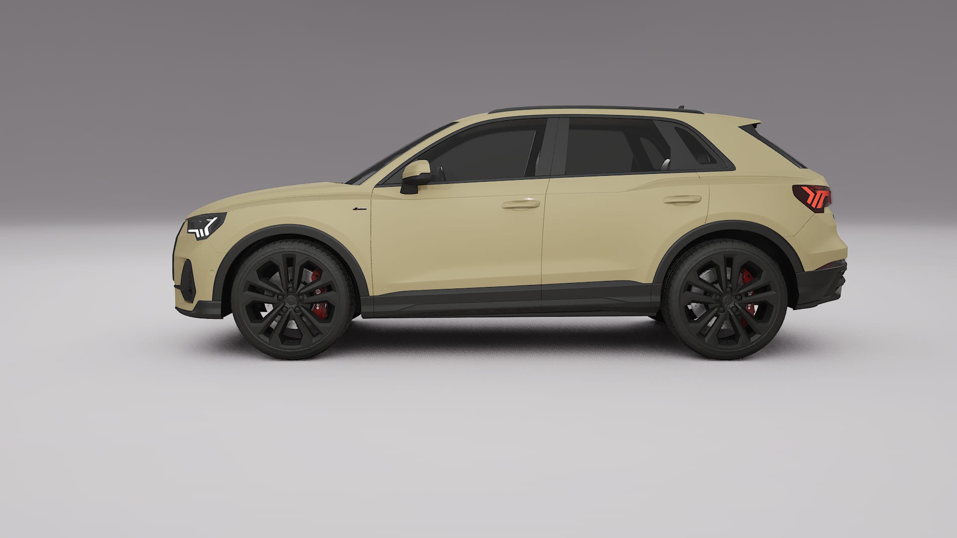 Audi Q3 S Line F3 TPU Lackskyddsfilm | SAND Färgskiftande PPF – Komplett Förskuret Kit