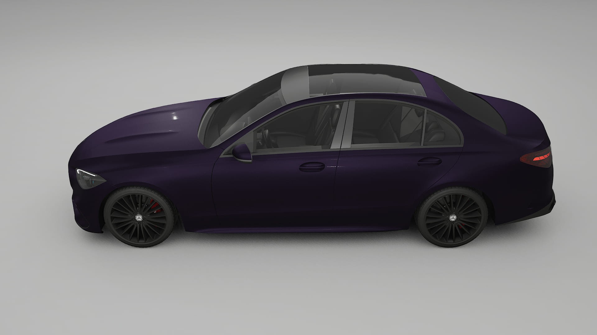 Mercedes C Class W206 TPU Lackskyddsfilm | VIOLET Färgskiftande PPF – Komplett Förskuret Kit