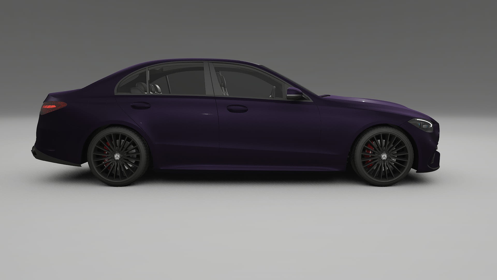 Mercedes C Class W206 TPU Lackskyddsfilm | VIOLET Färgskiftande PPF – Komplett Förskuret Kit