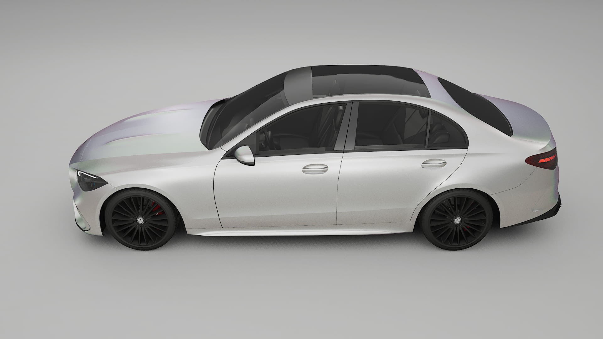 Mercedes C Class W206 TPU Lackskyddsfilm | NEBULA Färgskiftande PPF – Komplett Förskuret Kit