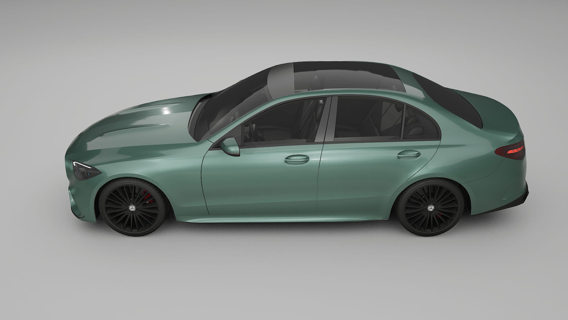 Mercedes C Class W206 TPU Lackskyddsfilm | EVERGREEN Färgskiftande PPF – Komplett Förskuret Kit