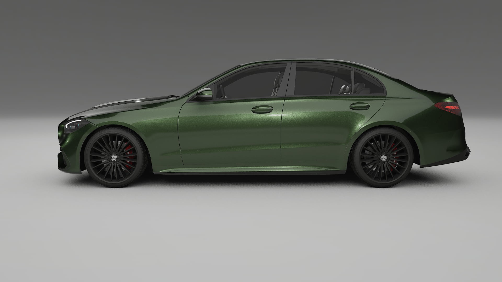 Mercedes C Class W206 TPU Lackskyddsfilm | LAGOON Färgskiftande PPF – Komplett Förskuret Kit