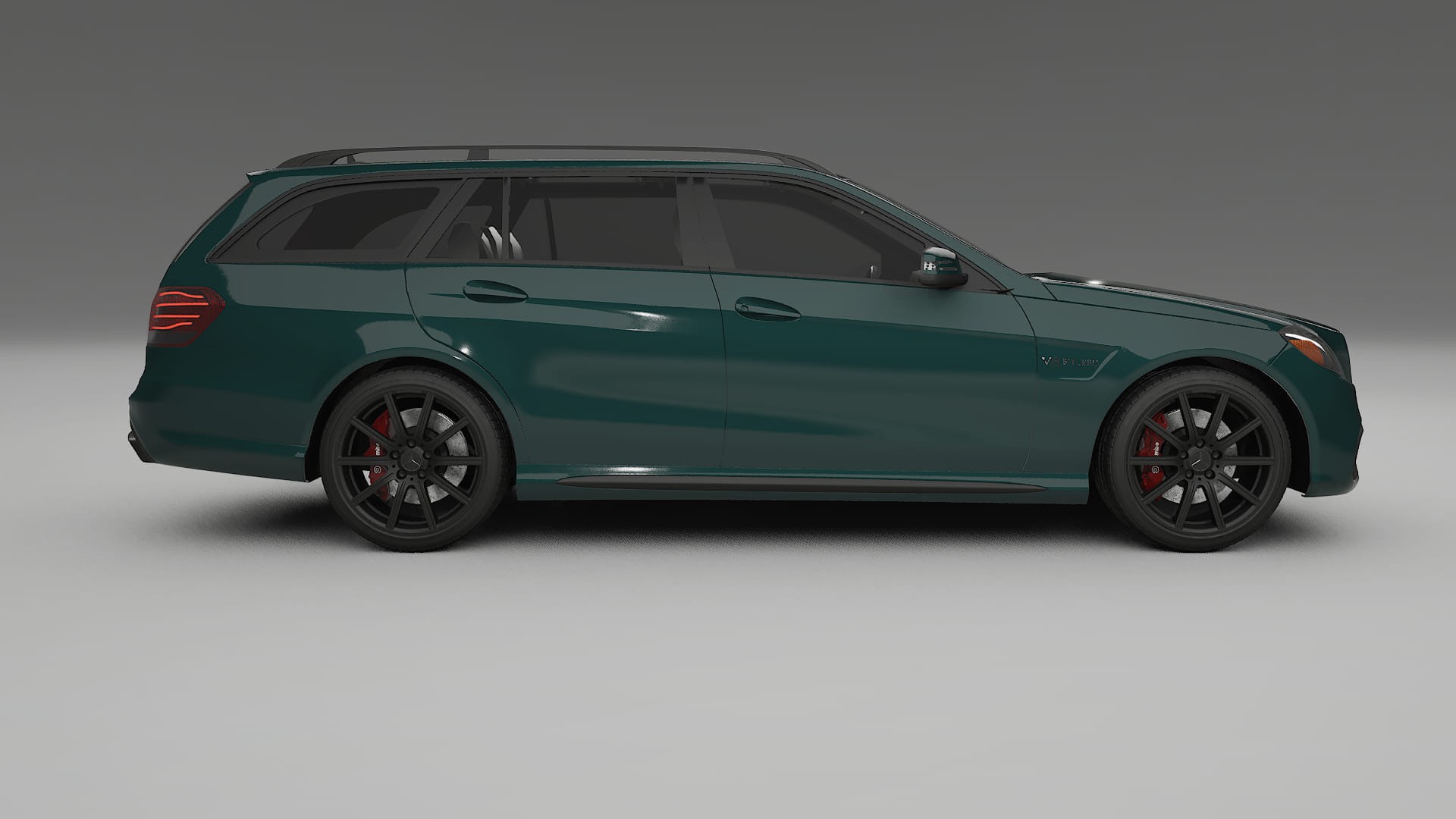 Mercedes E63 AMG Combi W212 facelift LCI TPU Lackskyddsfilm | INFERNO Färgskiftande PPF – Komplett Förskuret Kit