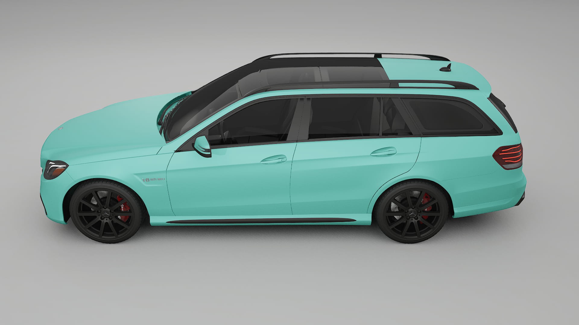 Mercedes E63 AMG Combi W212 facelift LCI TPU Lackskyddsfilm | FROST Färgskiftande PPF – Komplett Förskuret Kit