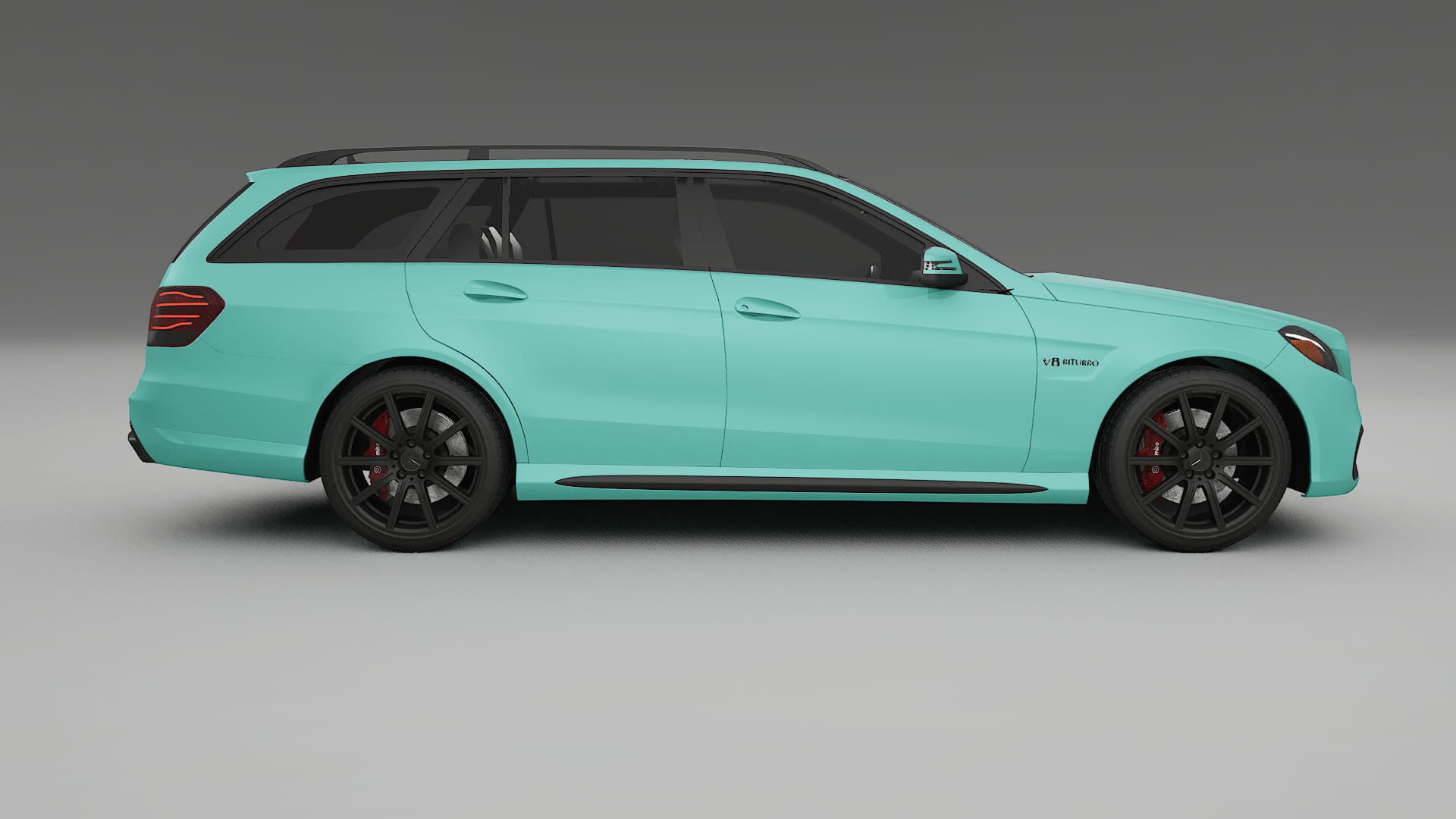 Mercedes E63 AMG Combi W212 facelift LCI TPU Lackskyddsfilm | FROST Färgskiftande PPF – Komplett Förskuret Kit