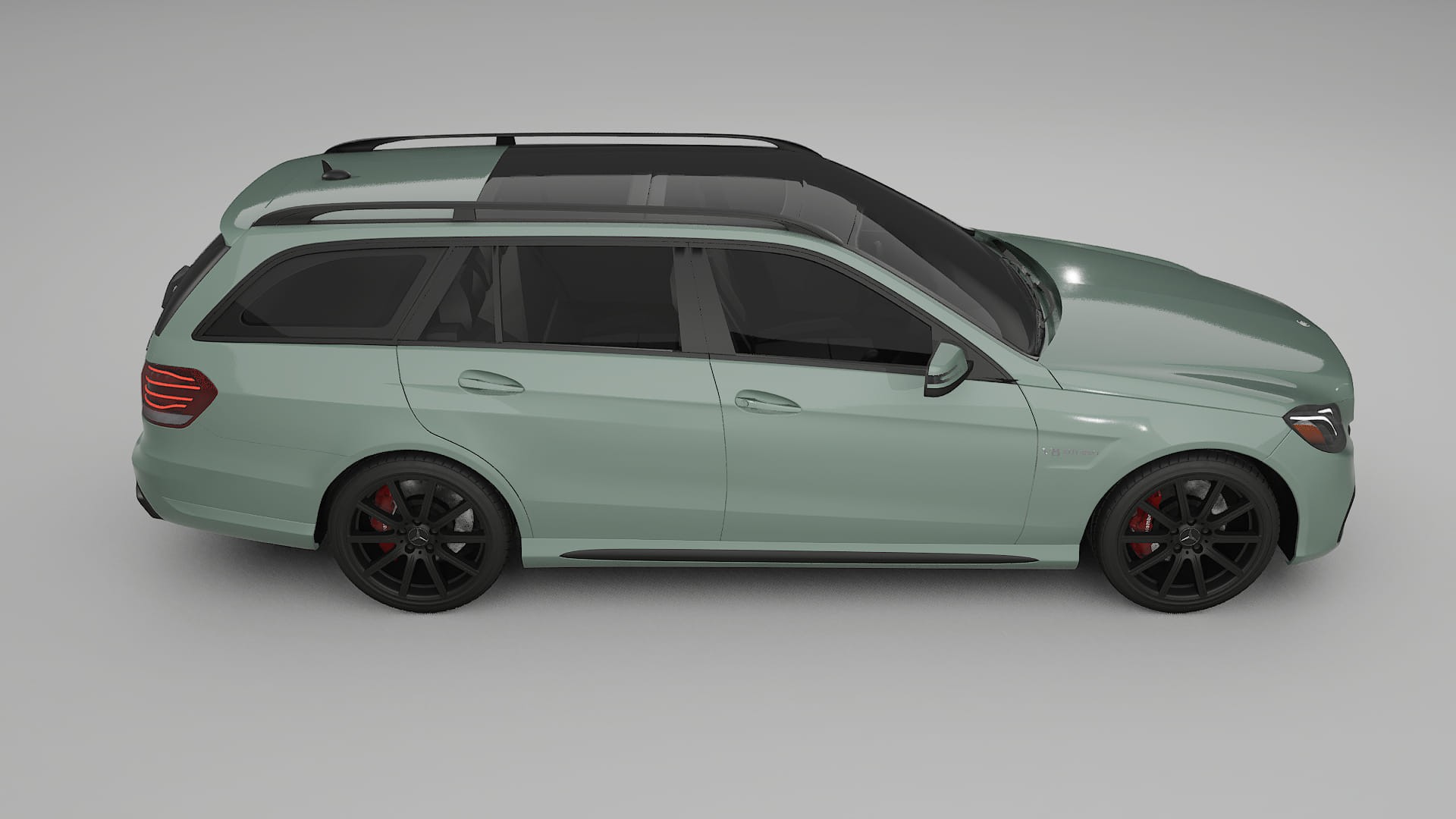 Mercedes E63 AMG Combi W212 facelift LCI TPU Lackskyddsfilm | CINDER Färgskiftande PPF – Komplett Förskuret Kit