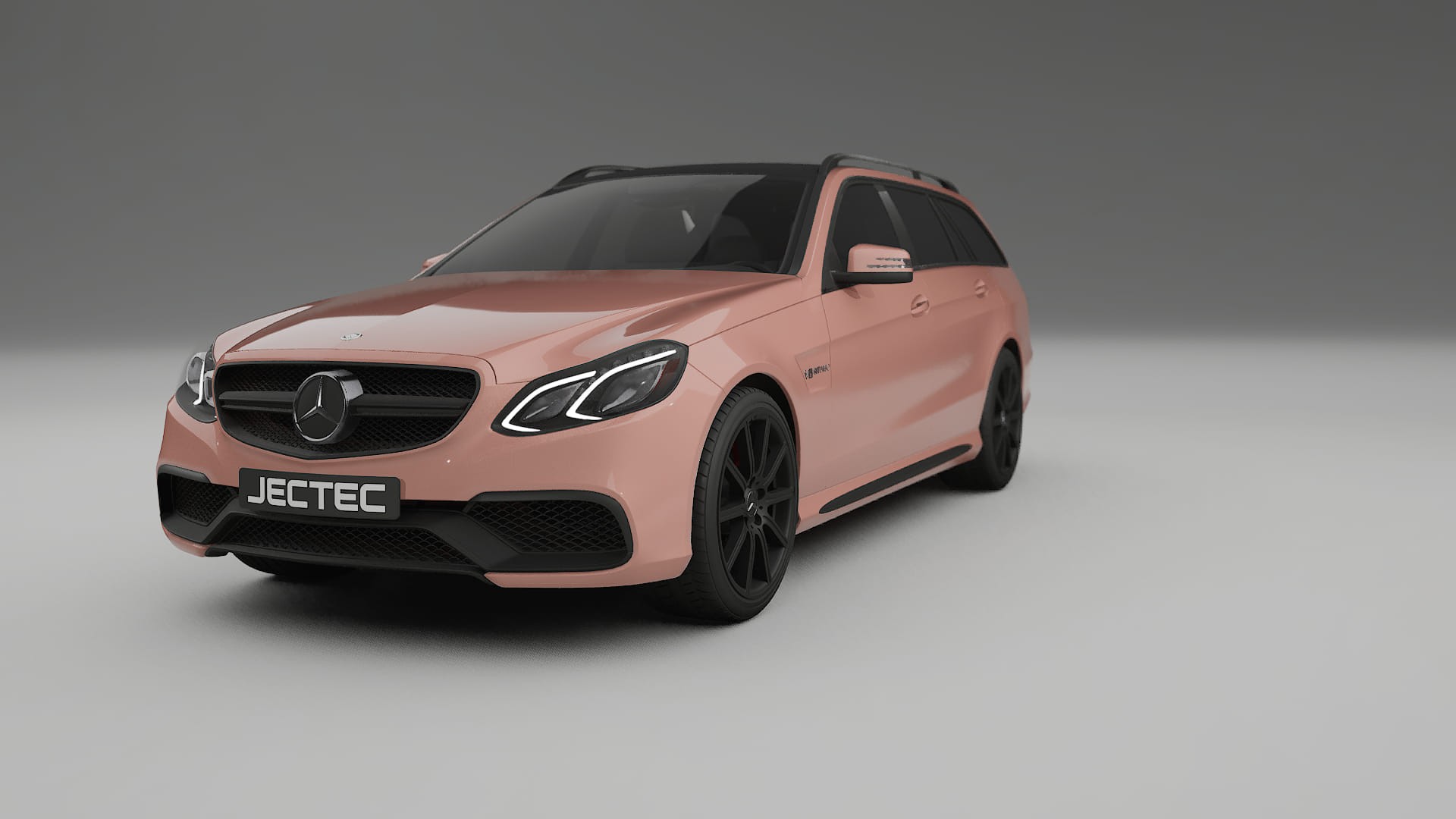 Mercedes E63 AMG Combi W212 facelift LCI TPU Lackskyddsfilm | BLUSH Färgskiftande PPF – Komplett Förskuret Kit