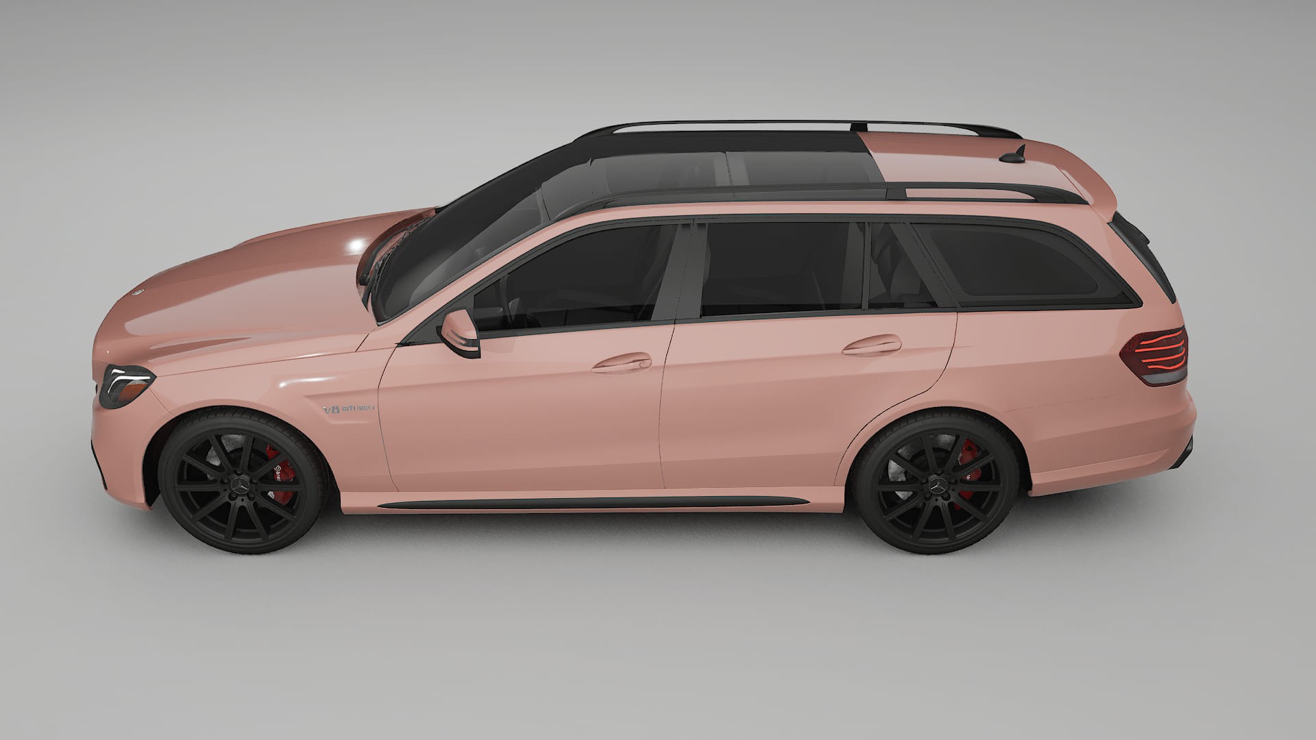 Mercedes E63 AMG Combi W212 facelift LCI TPU Lackskyddsfilm | BLUSH Färgskiftande PPF – Komplett Förskuret Kit