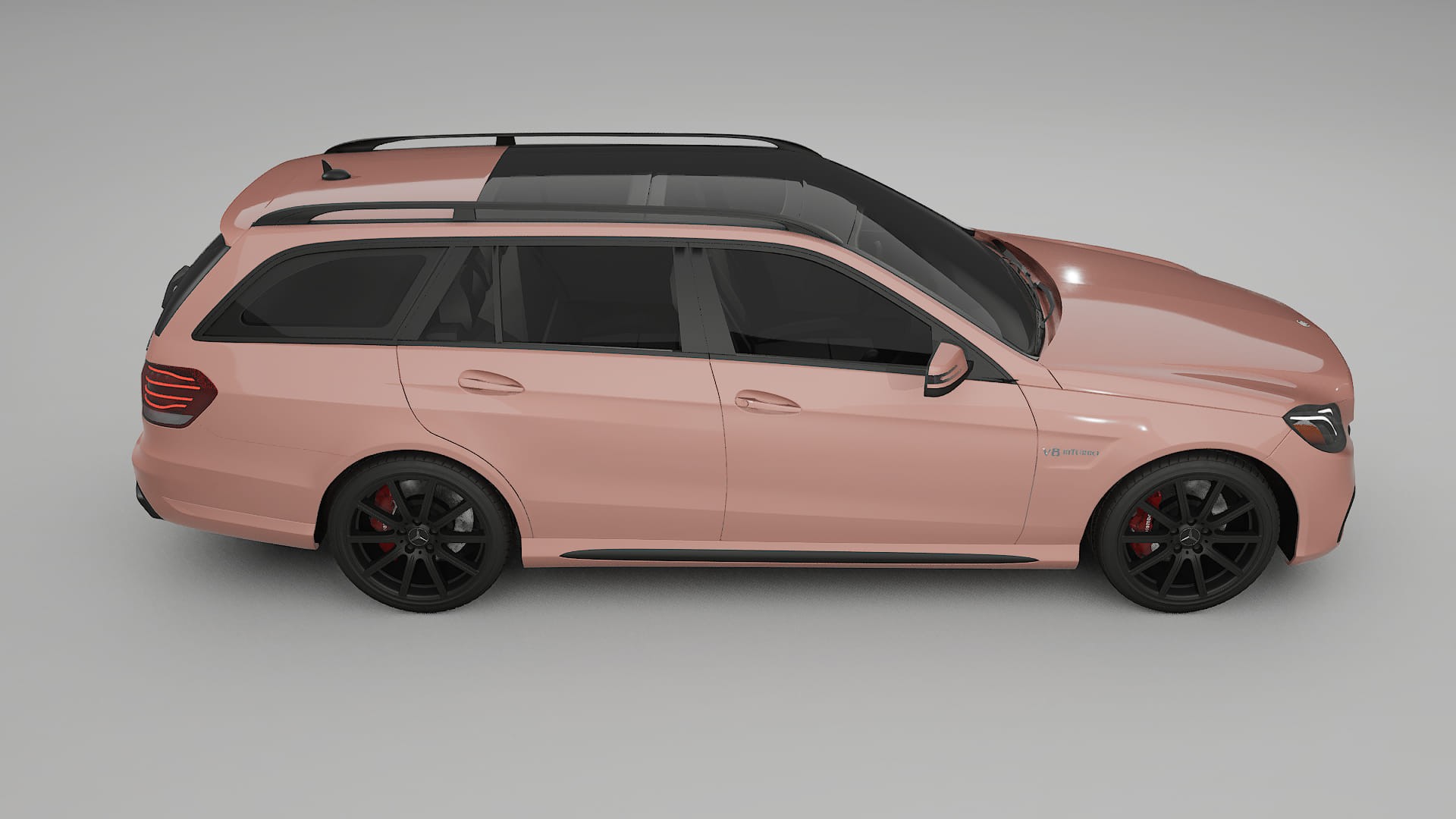 Mercedes E63 AMG Combi W212 facelift LCI TPU Lackskyddsfilm | BLUSH Färgskiftande PPF – Komplett Förskuret Kit