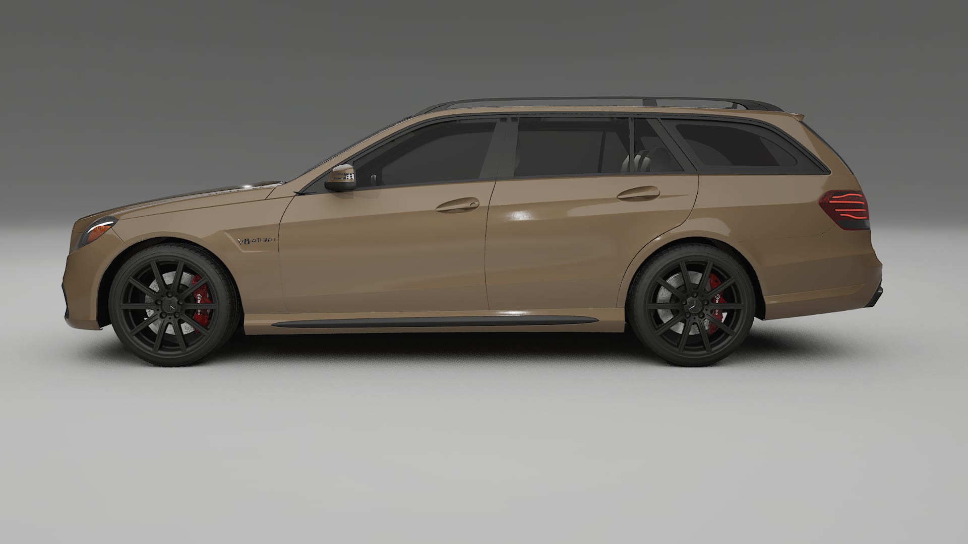 Mercedes E63 AMG Combi W212 facelift LCI TPU Lackskyddsfilm | SAHARA Färgskiftande PPF – Komplett Förskuret Kit