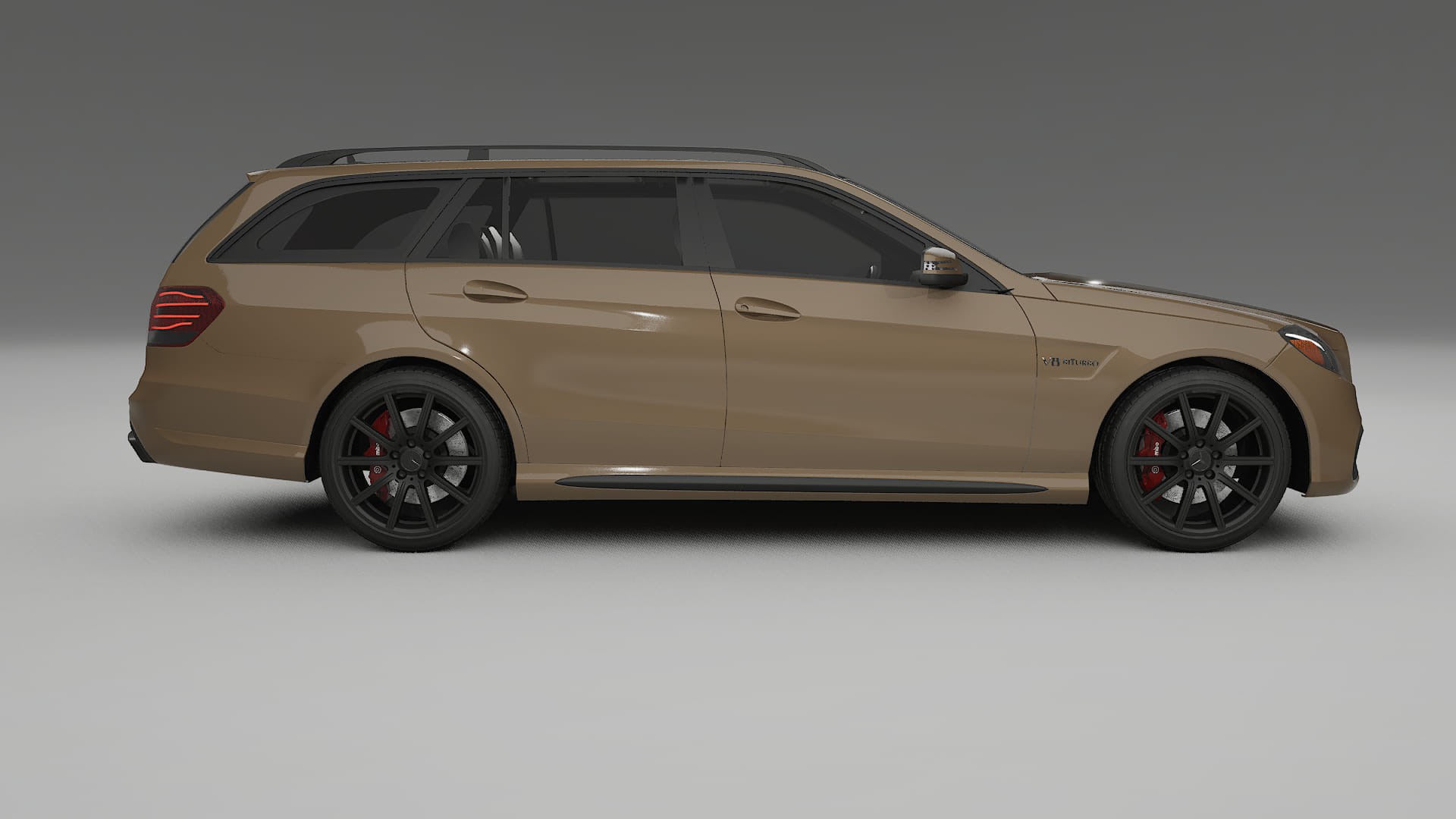 Mercedes E63 AMG Combi W212 facelift LCI TPU Lackskyddsfilm | SAHARA Färgskiftande PPF – Komplett Förskuret Kit