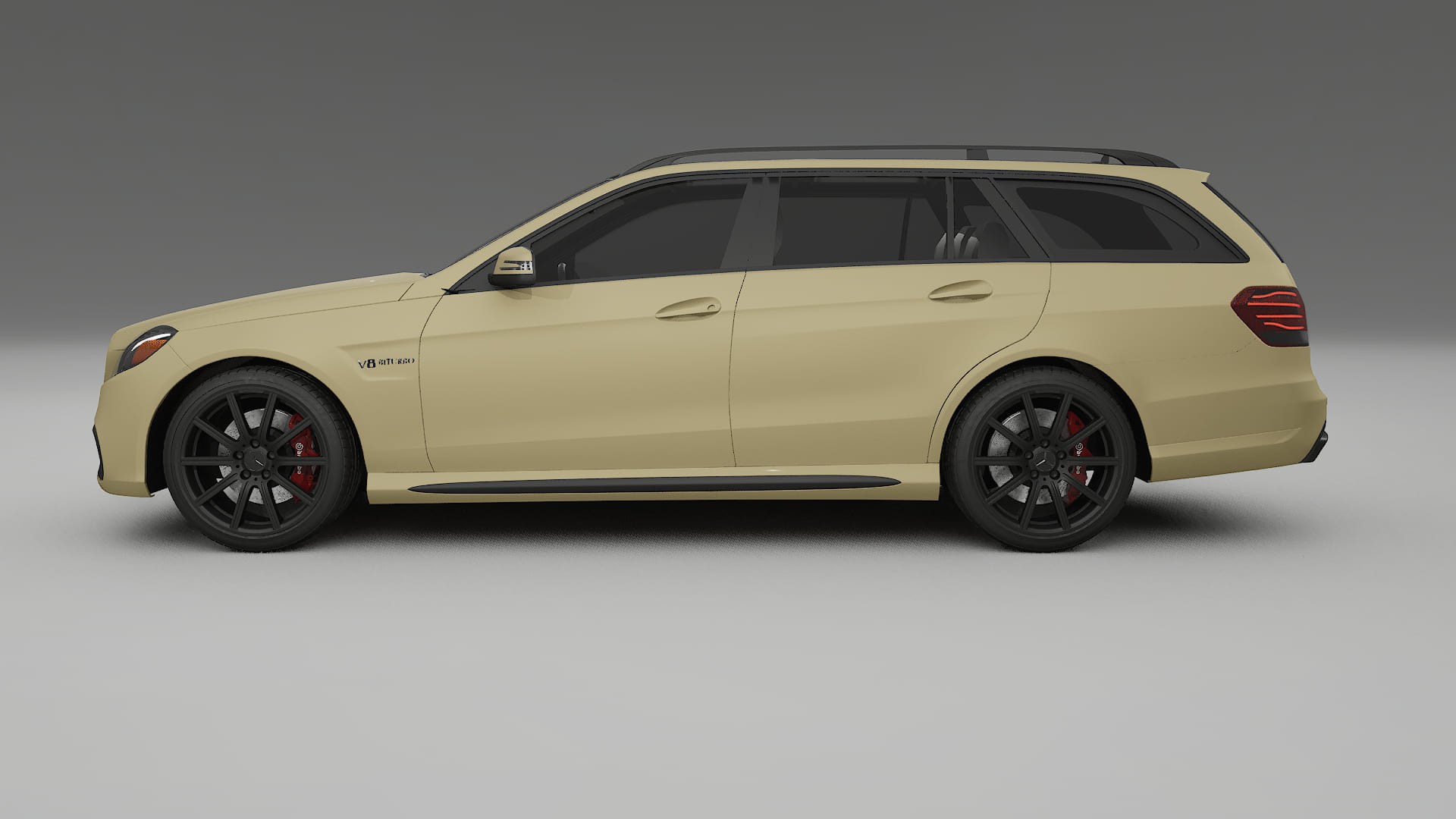 Mercedes E63 AMG Combi W212 facelift LCI TPU Lackskyddsfilm | SAND Färgskiftande PPF – Komplett Förskuret Kit