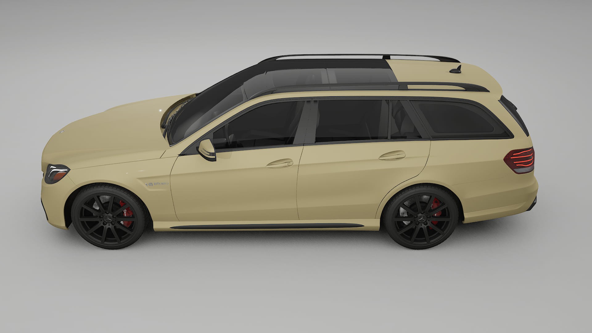 Mercedes E63 AMG Combi W212 facelift LCI TPU Lackskyddsfilm | SAND Färgskiftande PPF – Komplett Förskuret Kit