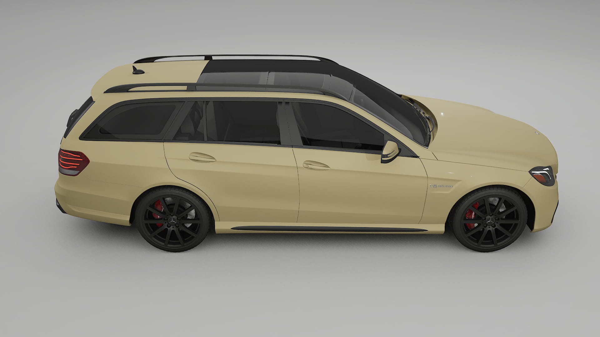 Mercedes E63 AMG Combi W212 facelift LCI TPU Lackskyddsfilm | SAND Färgskiftande PPF – Komplett Förskuret Kit