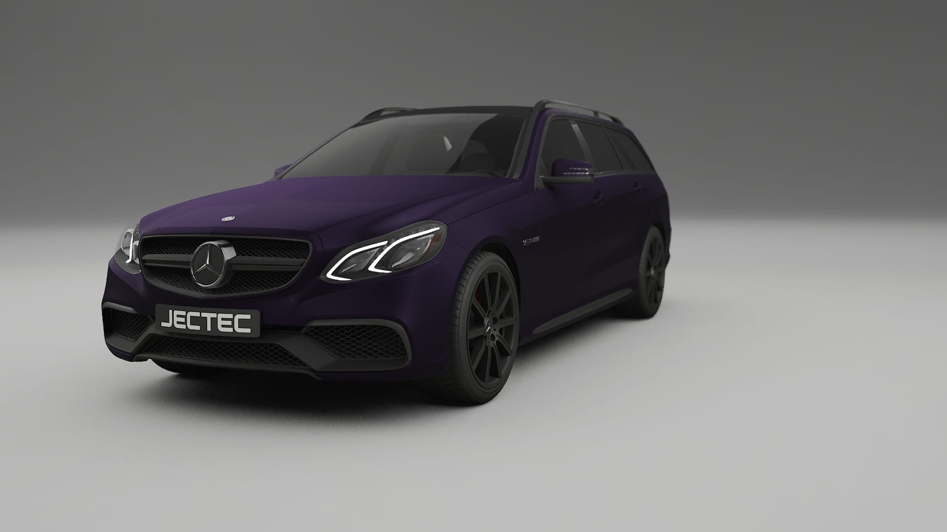 Mercedes E63 AMG Combi W212 facelift LCI TPU Lackskyddsfilm | VIOLET Färgskiftande PPF – Komplett Förskuret Kit
