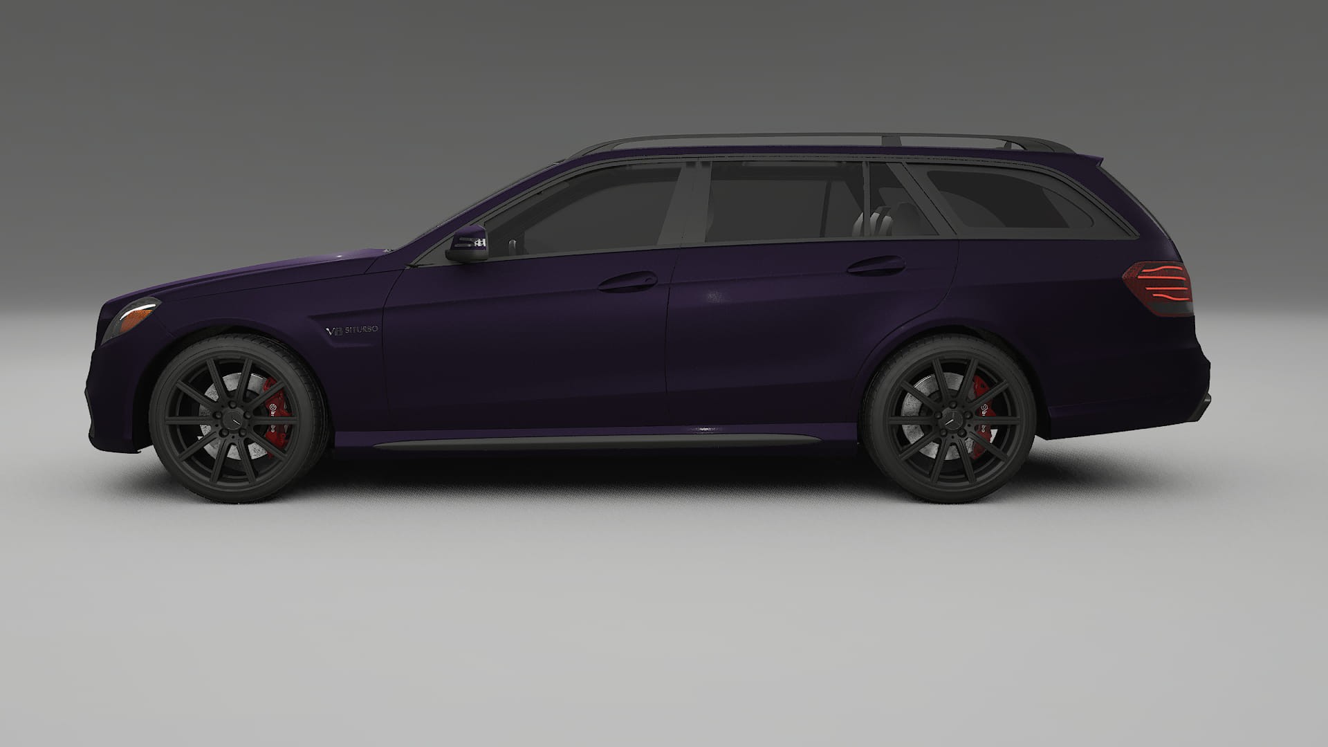 Mercedes E63 AMG Combi W212 facelift LCI TPU Lackskyddsfilm | VIOLET Färgskiftande PPF – Komplett Förskuret Kit