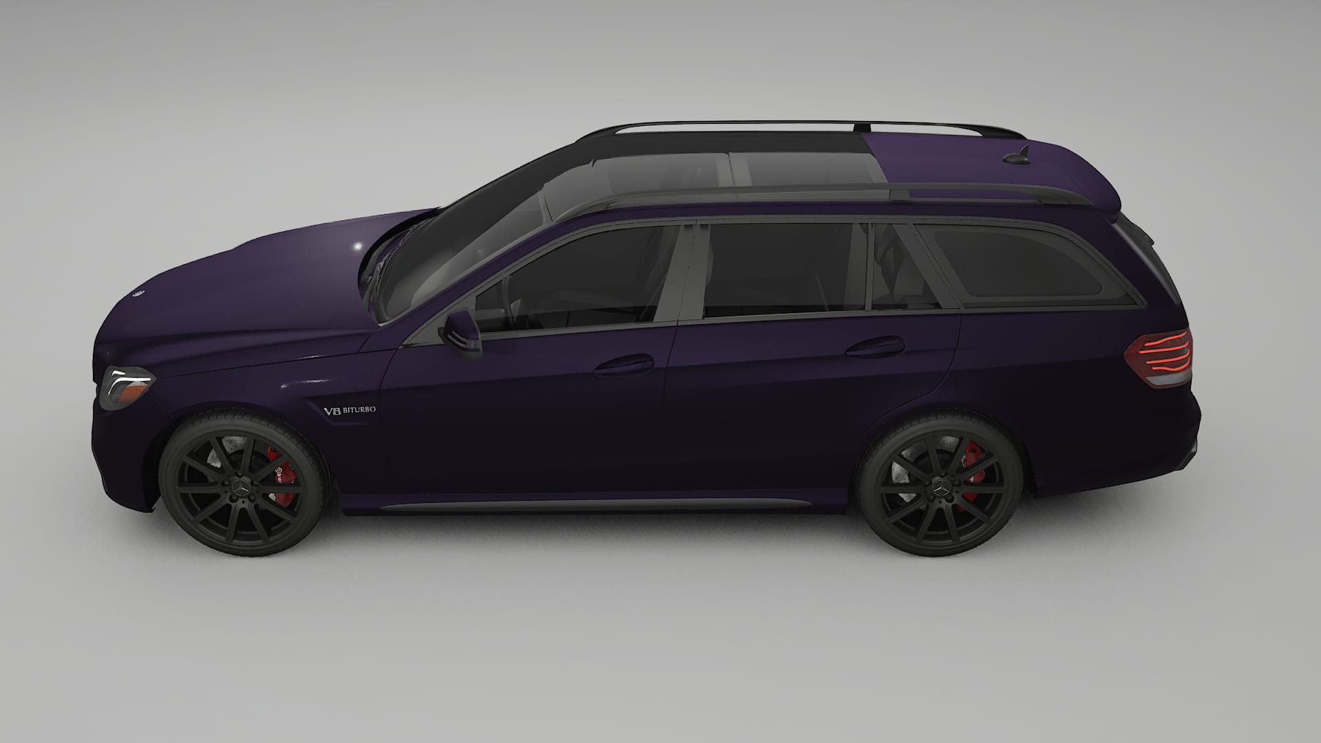 Mercedes E63 AMG Combi W212 facelift LCI TPU Lackskyddsfilm | VIOLET Färgskiftande PPF – Komplett Förskuret Kit