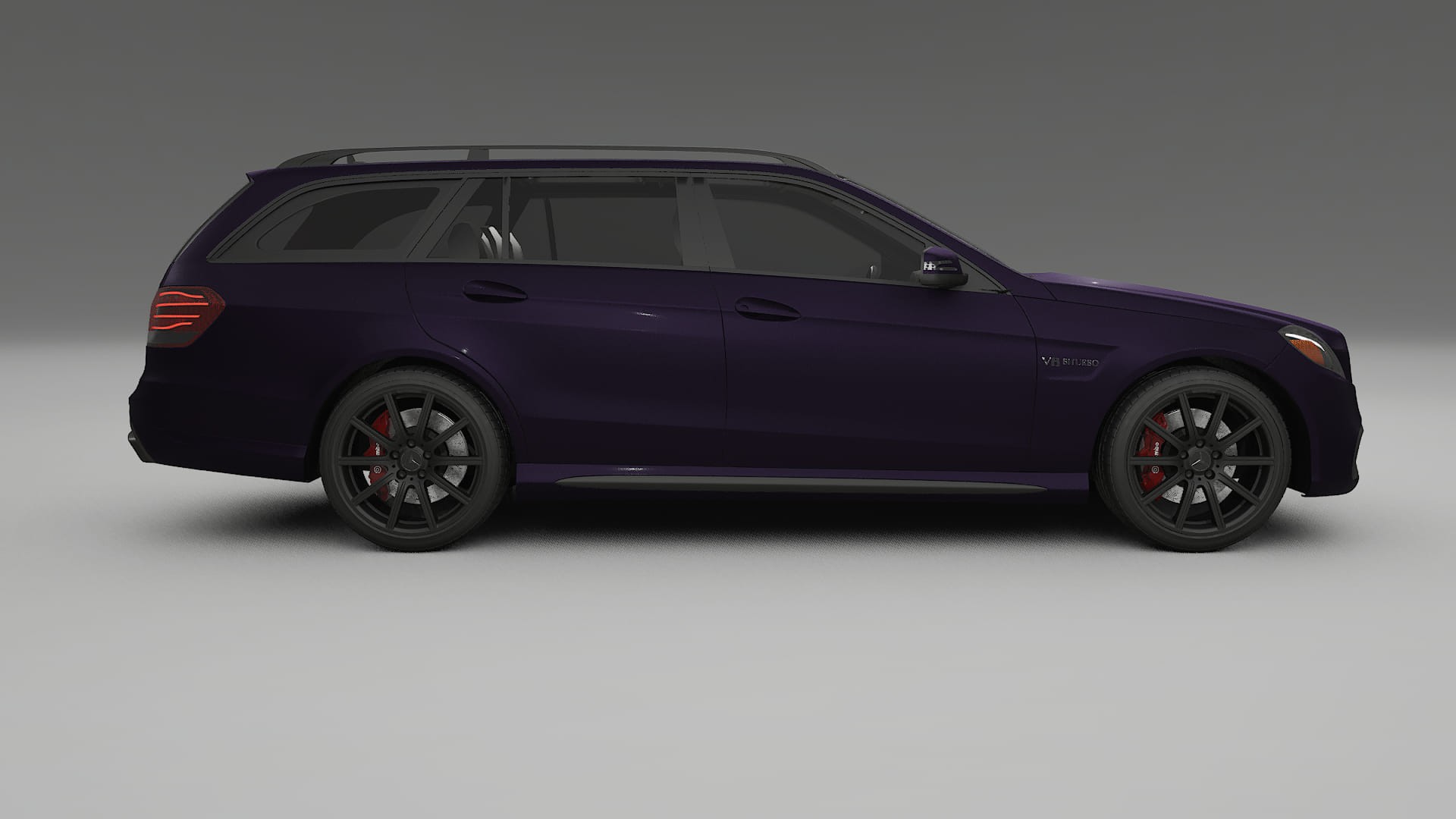 Mercedes E63 AMG Combi W212 facelift LCI TPU Lackskyddsfilm | VIOLET Färgskiftande PPF – Komplett Förskuret Kit