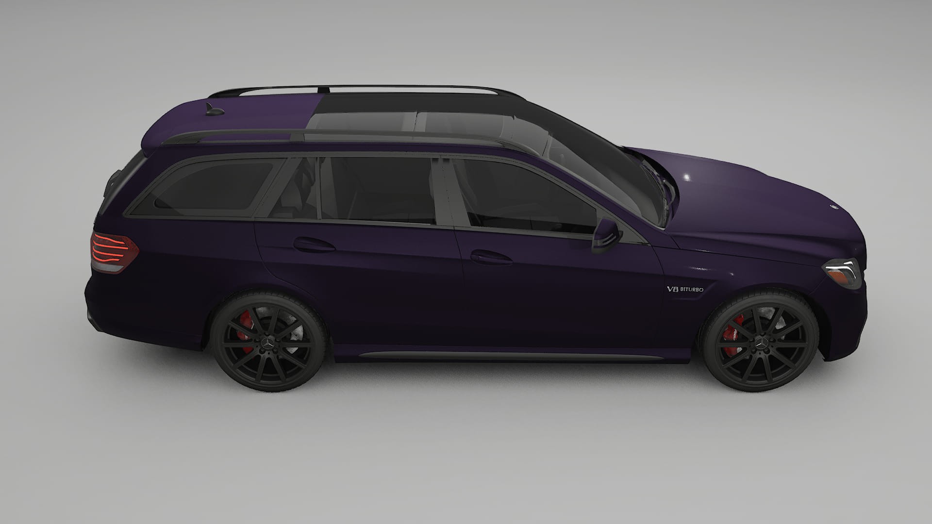 Mercedes E63 AMG Combi W212 facelift LCI TPU Lackskyddsfilm | VIOLET Färgskiftande PPF – Komplett Förskuret Kit