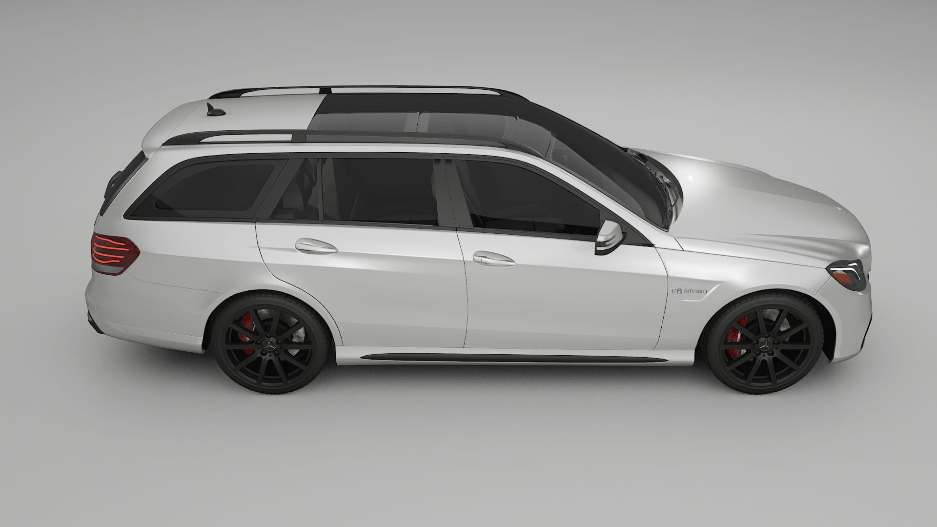 Mercedes E63 AMG Combi W212 facelift LCI TPU Lackskyddsfilm | OPAL Färgskiftande PPF – Komplett Förskuret Kit