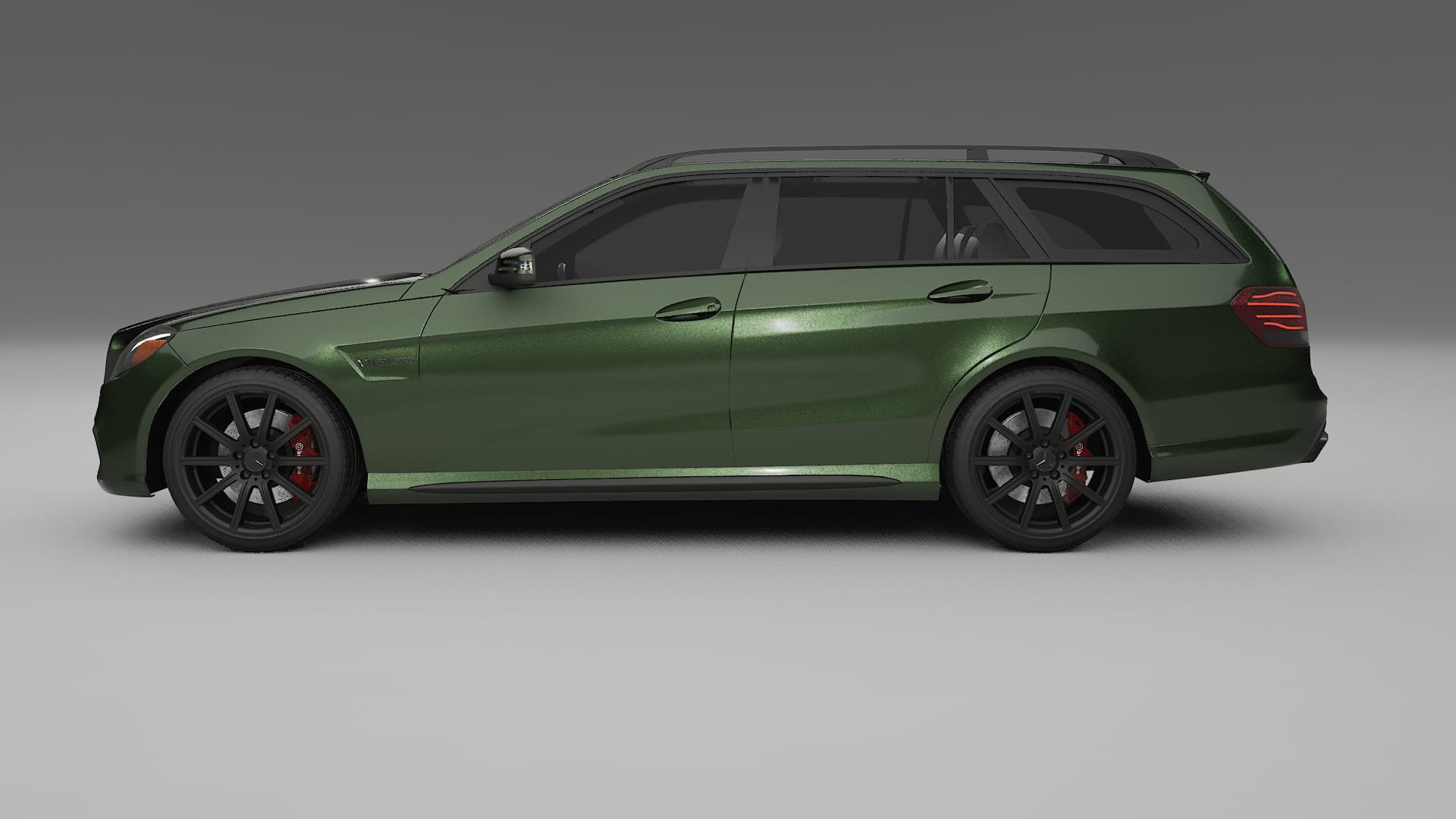 Mercedes E63 AMG Combi W212 facelift LCI TPU Lackskyddsfilm | LAGOON Färgskiftande PPF – Komplett Förskuret Kit